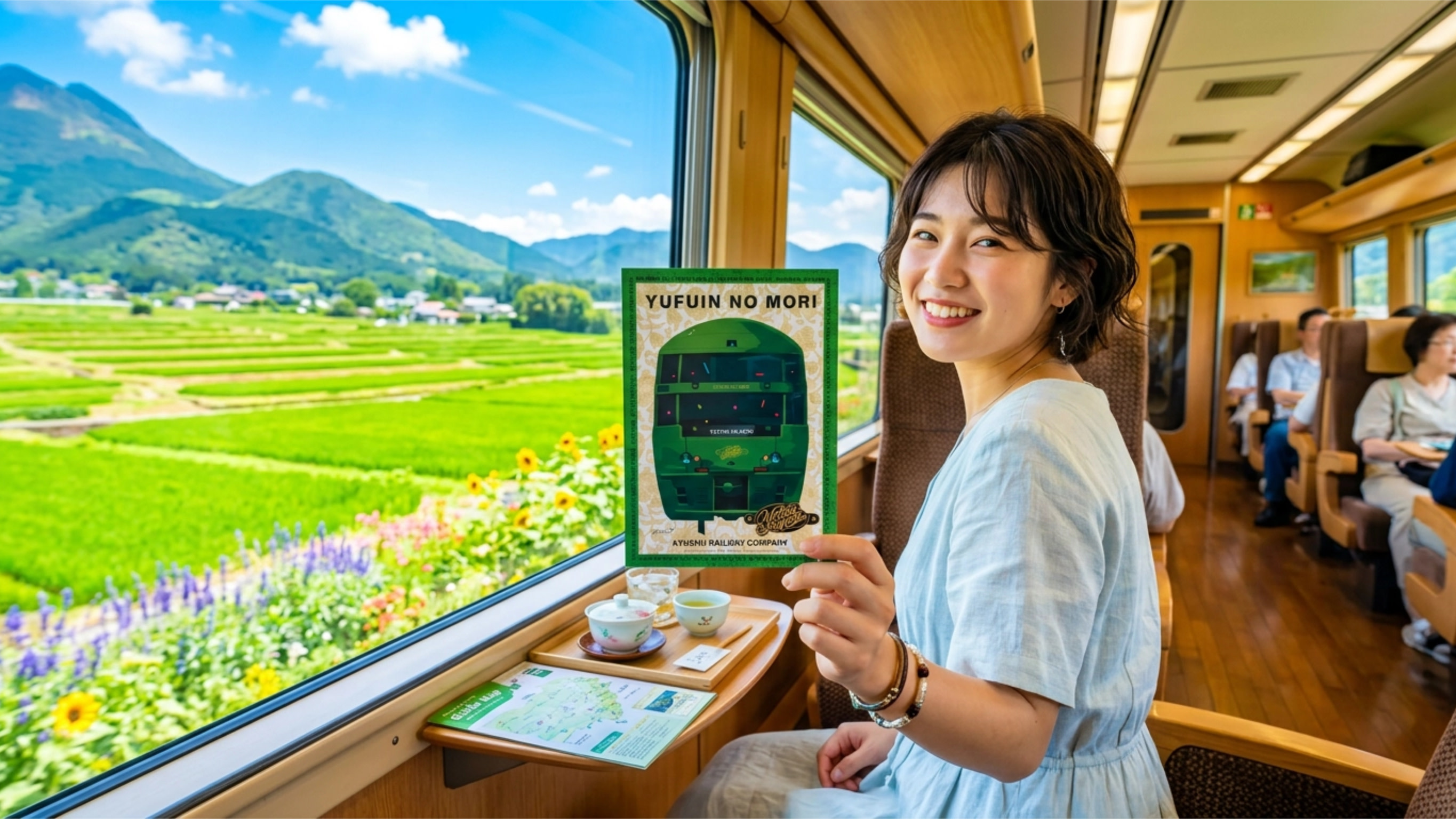 Kyushu Yufuin no Mori Sightseeing Train - Yufuin & Yufuin no Mori & Umi Jigoku & Dazaifu (Departing from Fukuoka)