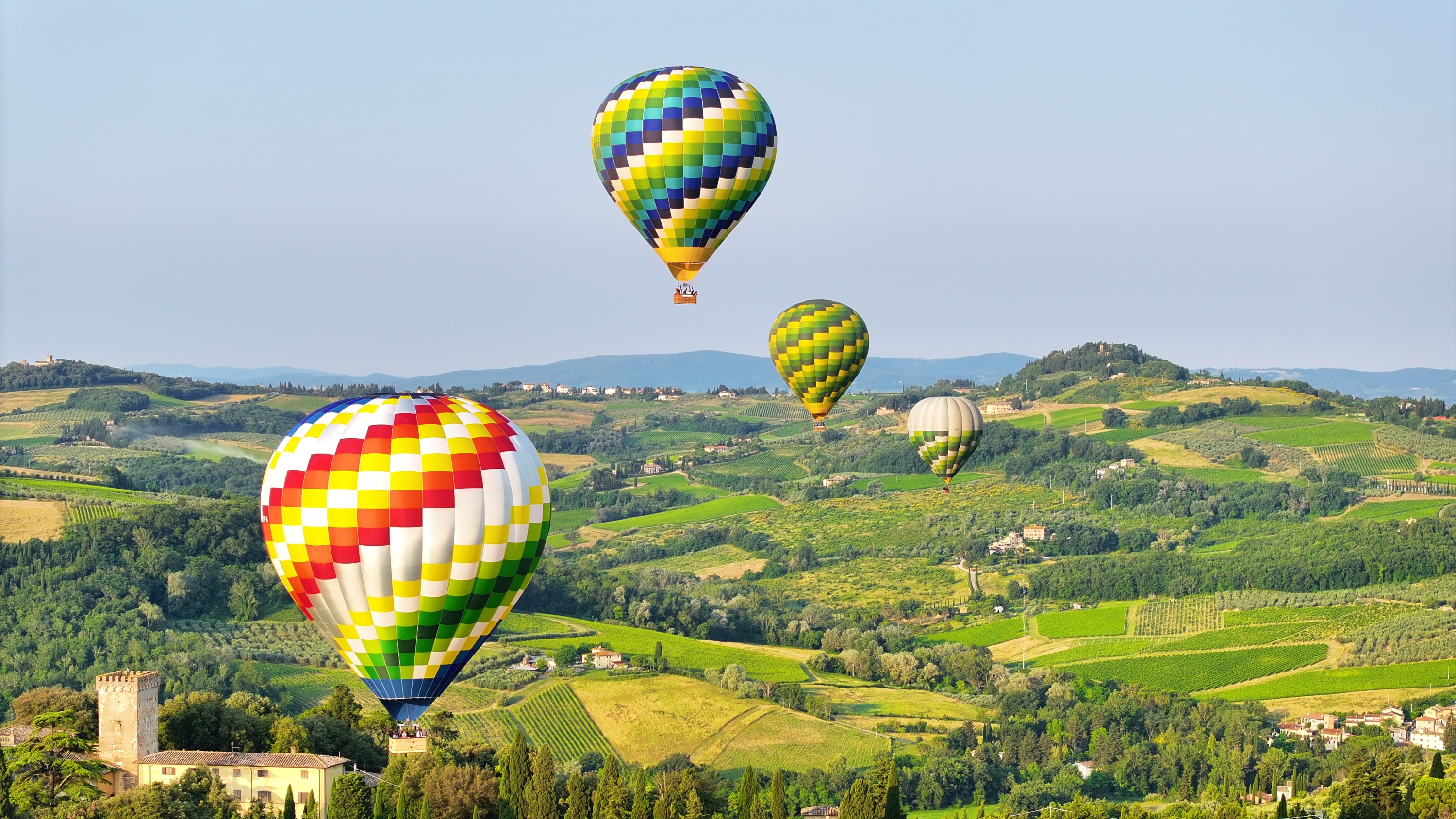 Hot air balloon experience over Tuscany from Florence