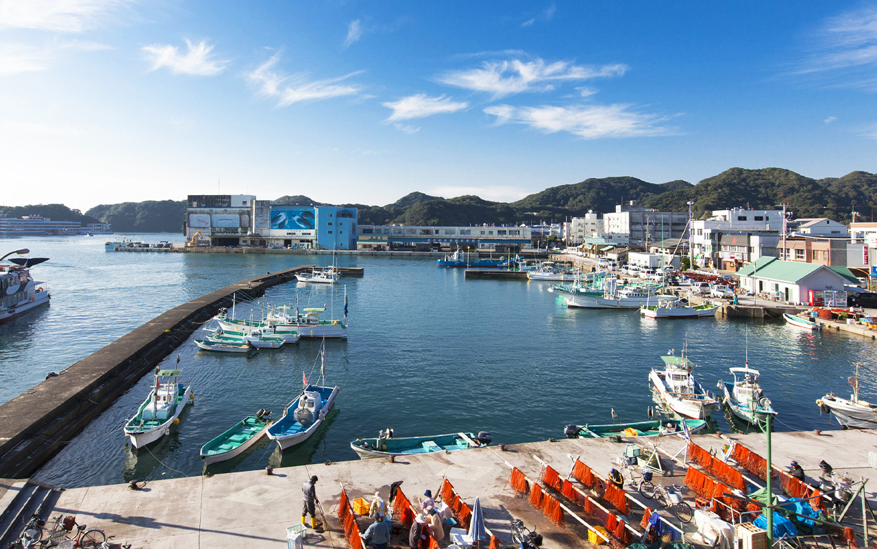 和歌山黑潮市場·白濱円月島·千畳敷·三段壁·潮岬·熊野古道·那智勝浦漁港二日遊｜大阪出發