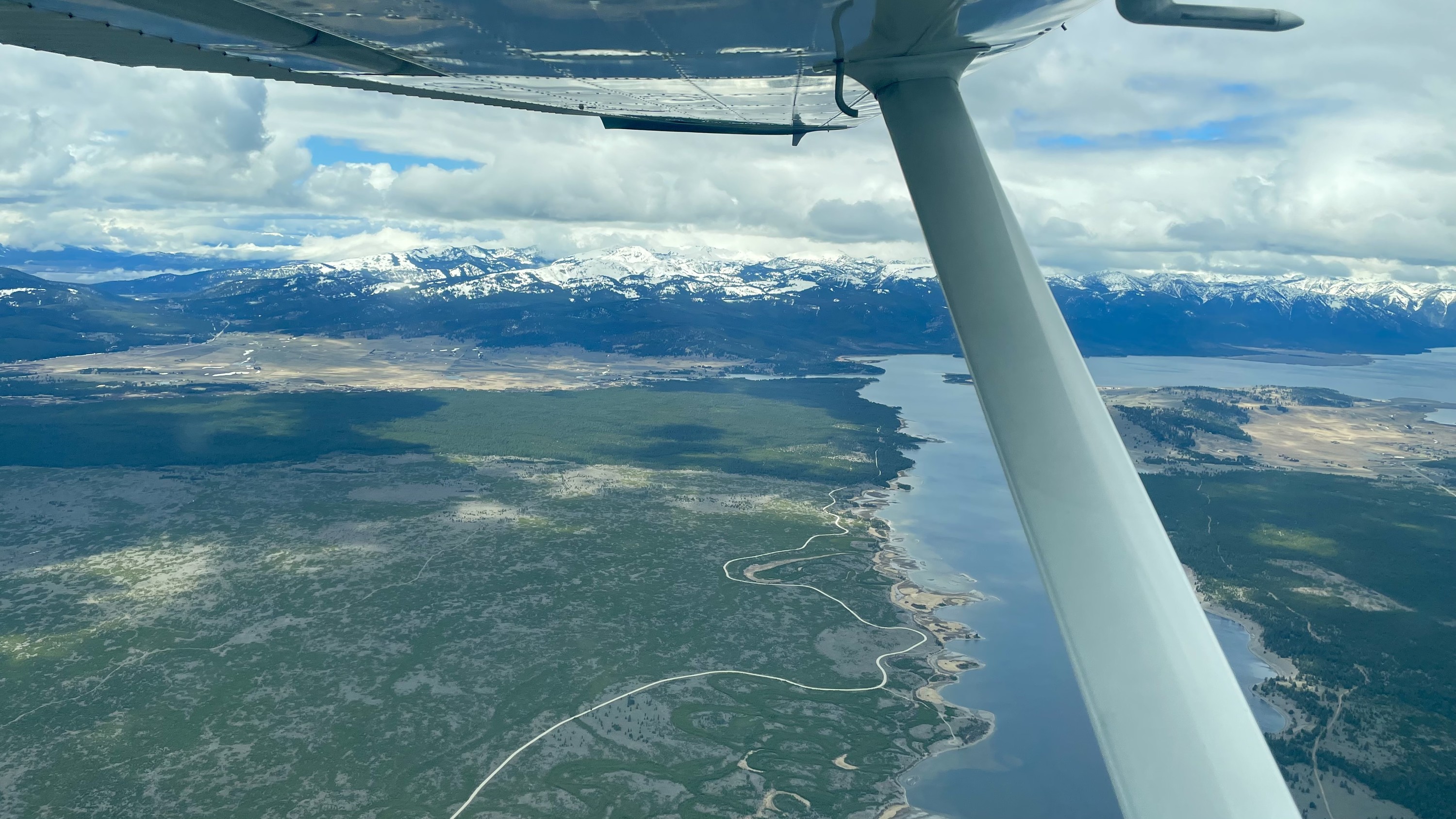 Yellowstone National Park boundary private flight experience