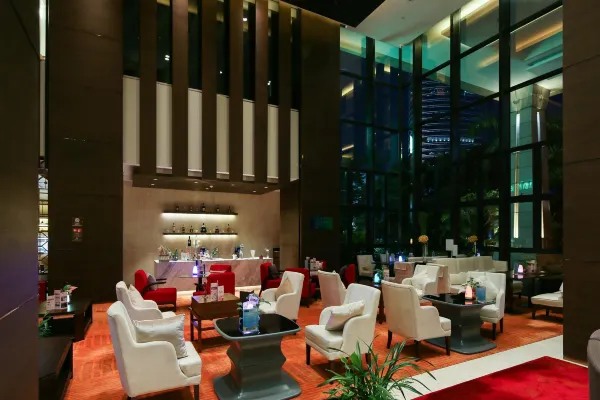 Hotel public area environment display map