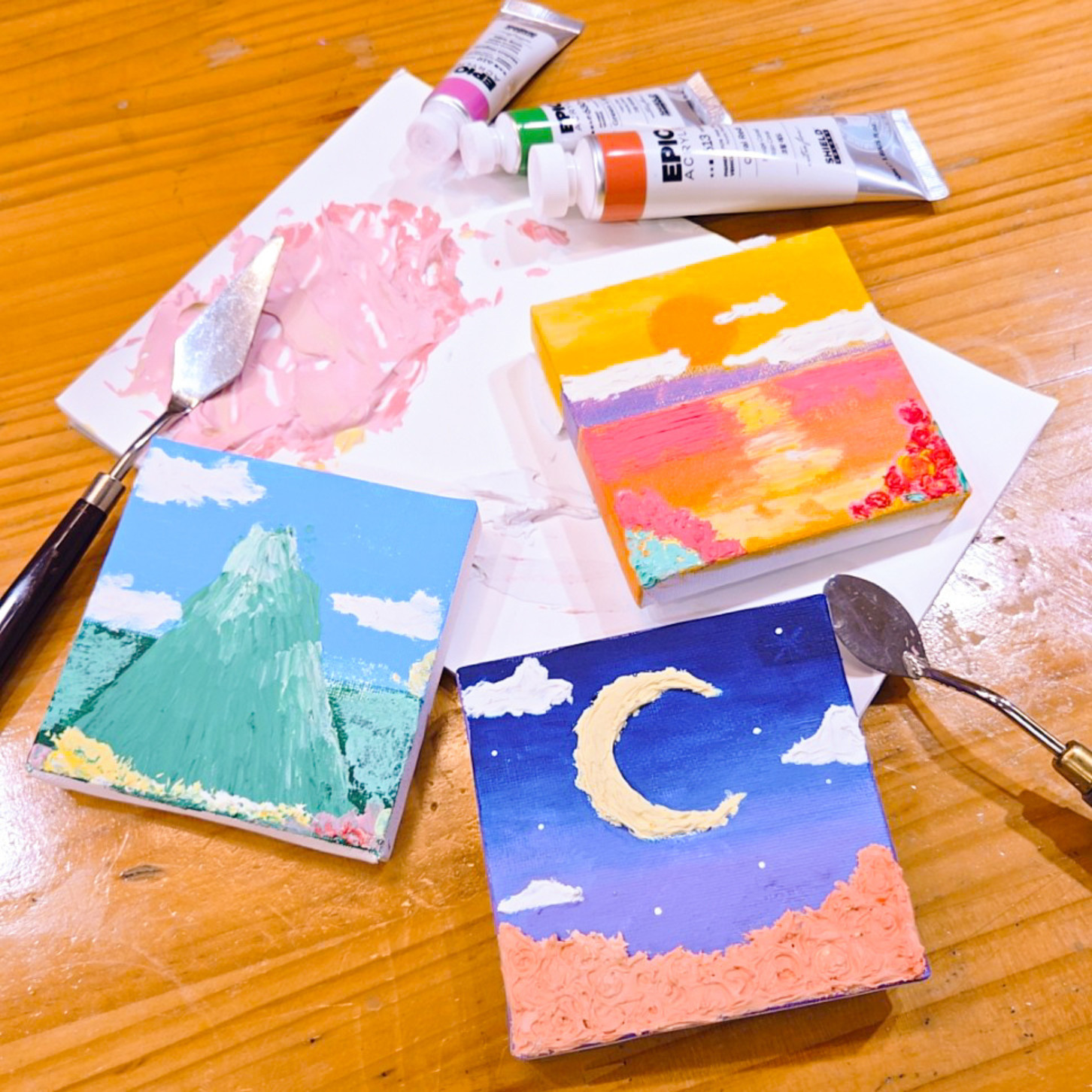 Mini Canvas Backdrop Painting