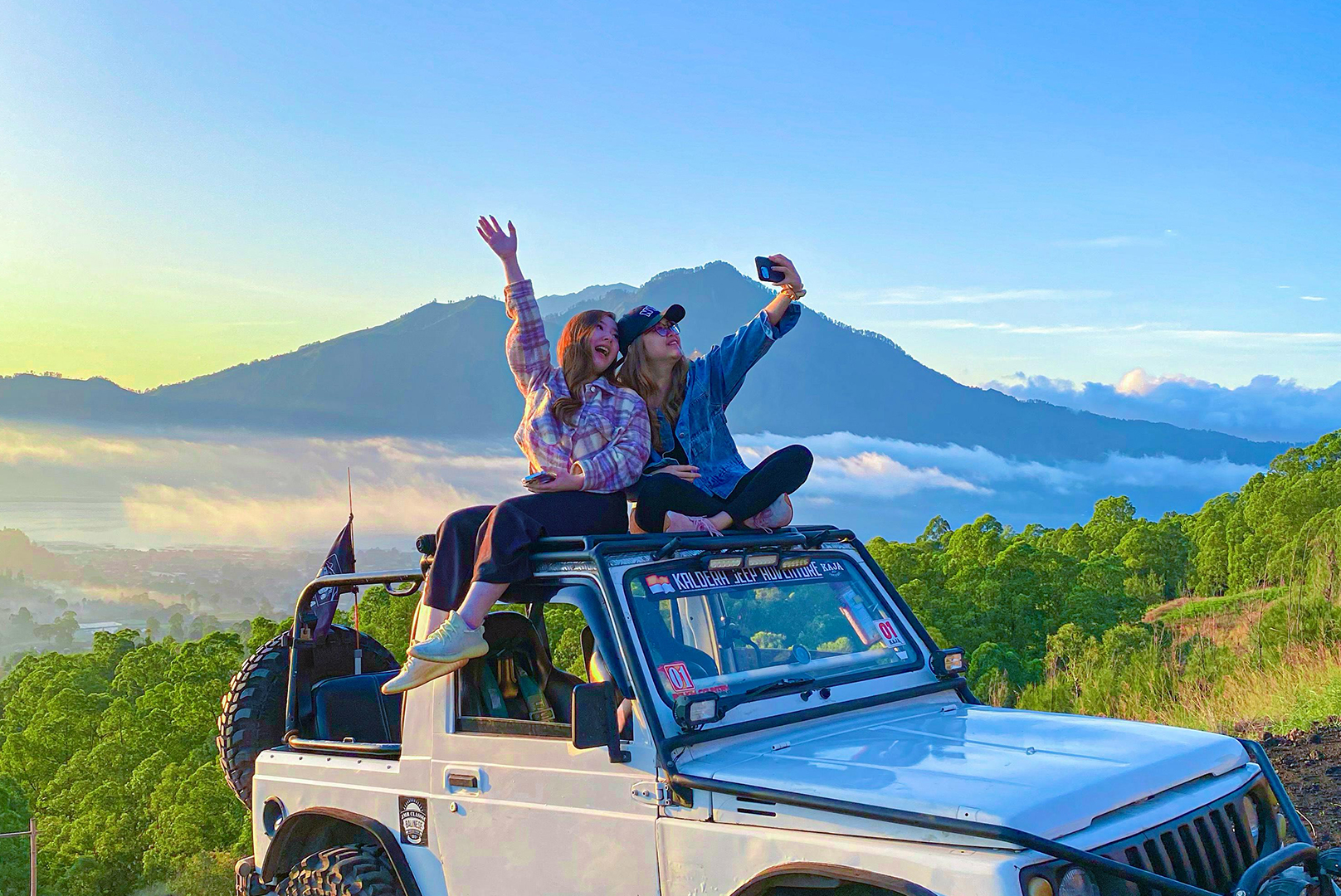 Mount Batur Sunrise Jeep and Trekking Tour Included Insta360