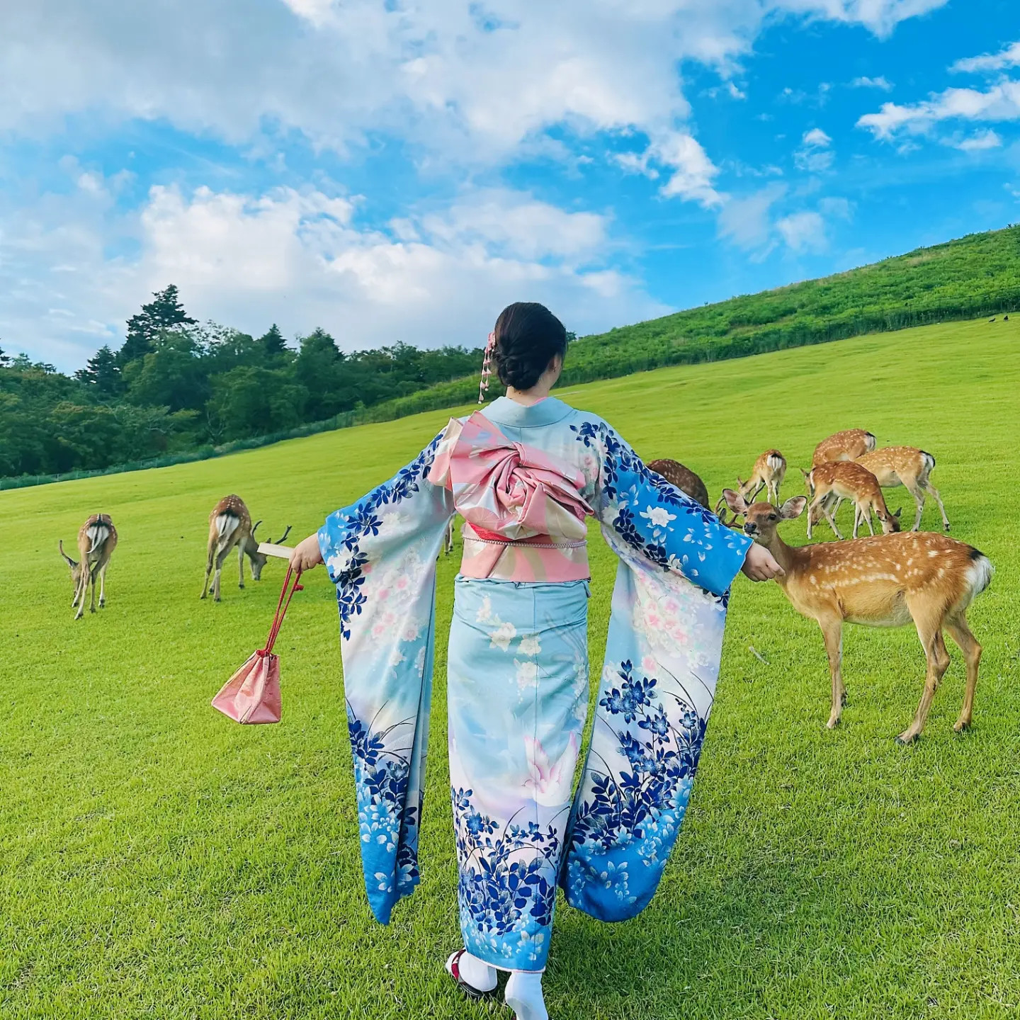 Nara: Silk Kimono Rental & Professional Studio Photoshoot Experience