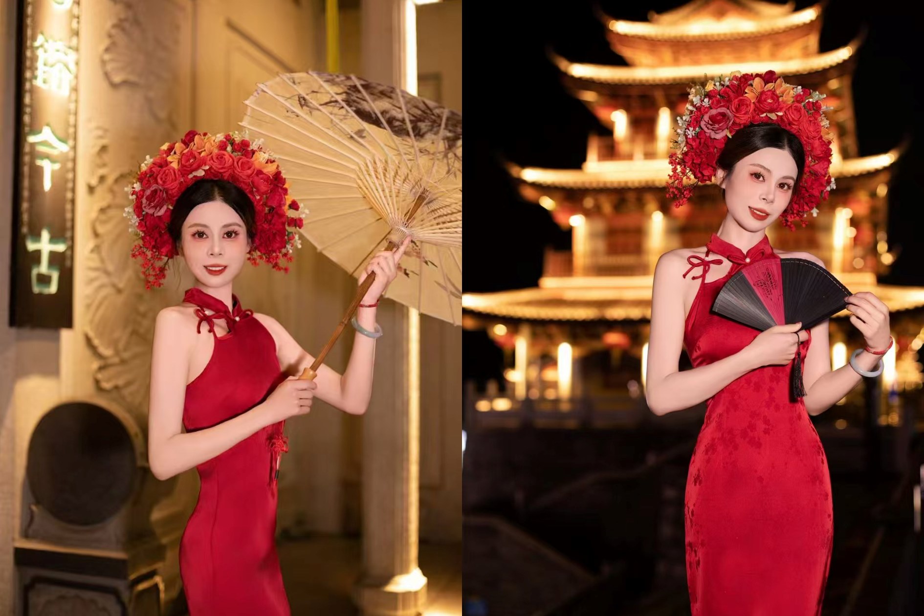 卸下現代匆忙，簪一支花鈿入鬢。在途時光的鏡頭裡，你不必刻意扮演，只需隨指尖花香，自然走進唐詩宋詞的溫婉意境