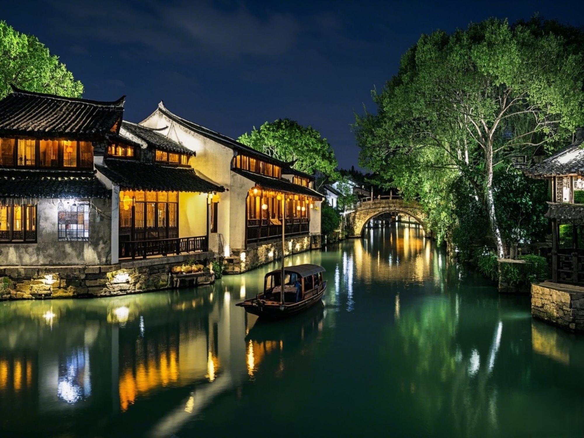 【私享定製團】 上海出發烏鎮+蘇州+無錫度假5天4晚（夜上海遊覽+烏鎮東柵西柵雙景區+太湖渡船+體驗非遺蘇繡）