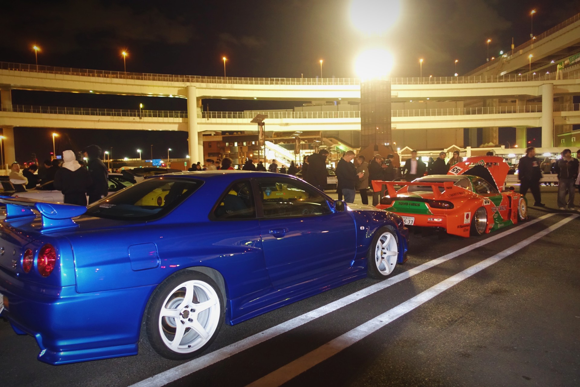 東京：與當地導遊一起參加大黑停車場汽車聚會和城市夜景之旅