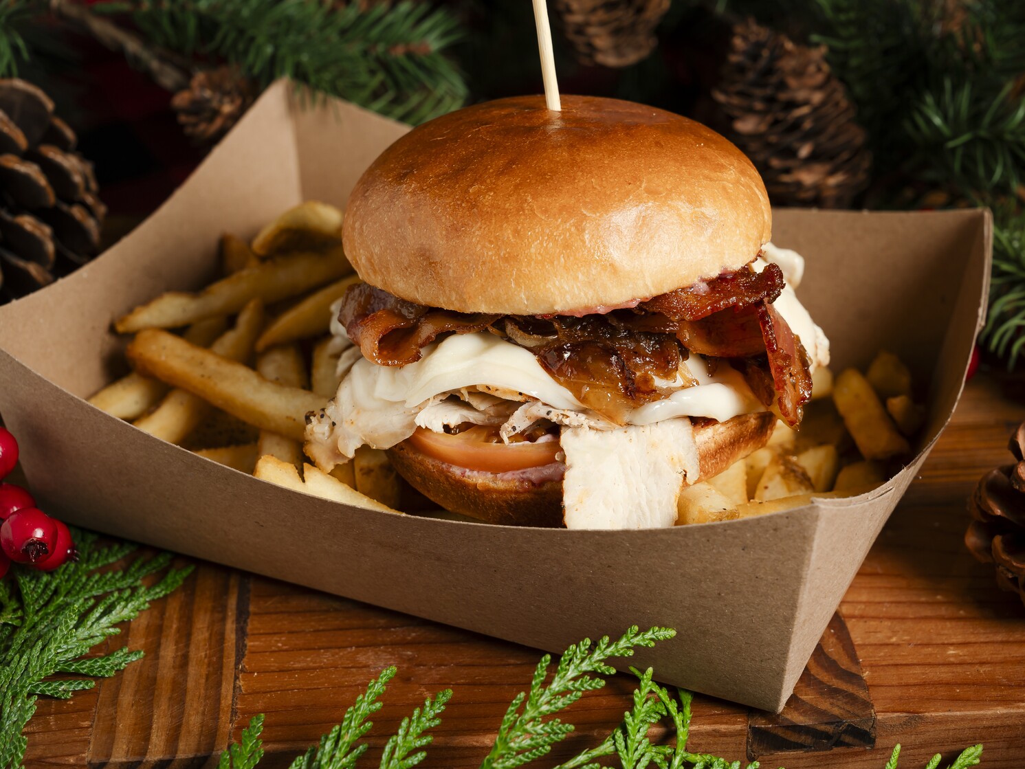 我和我的節日零食正在享受最美好的生活