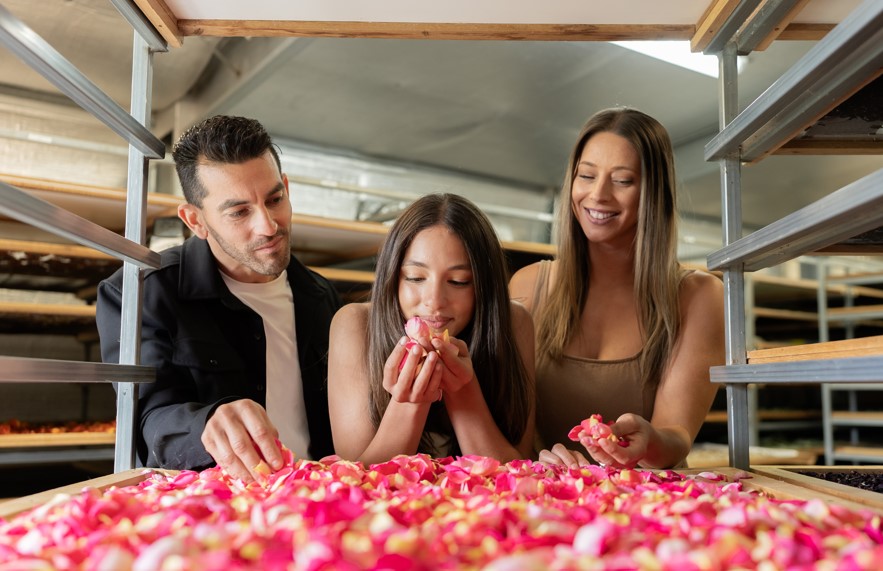 Experiencing the beautiful aroma in Jurlique's drying room
