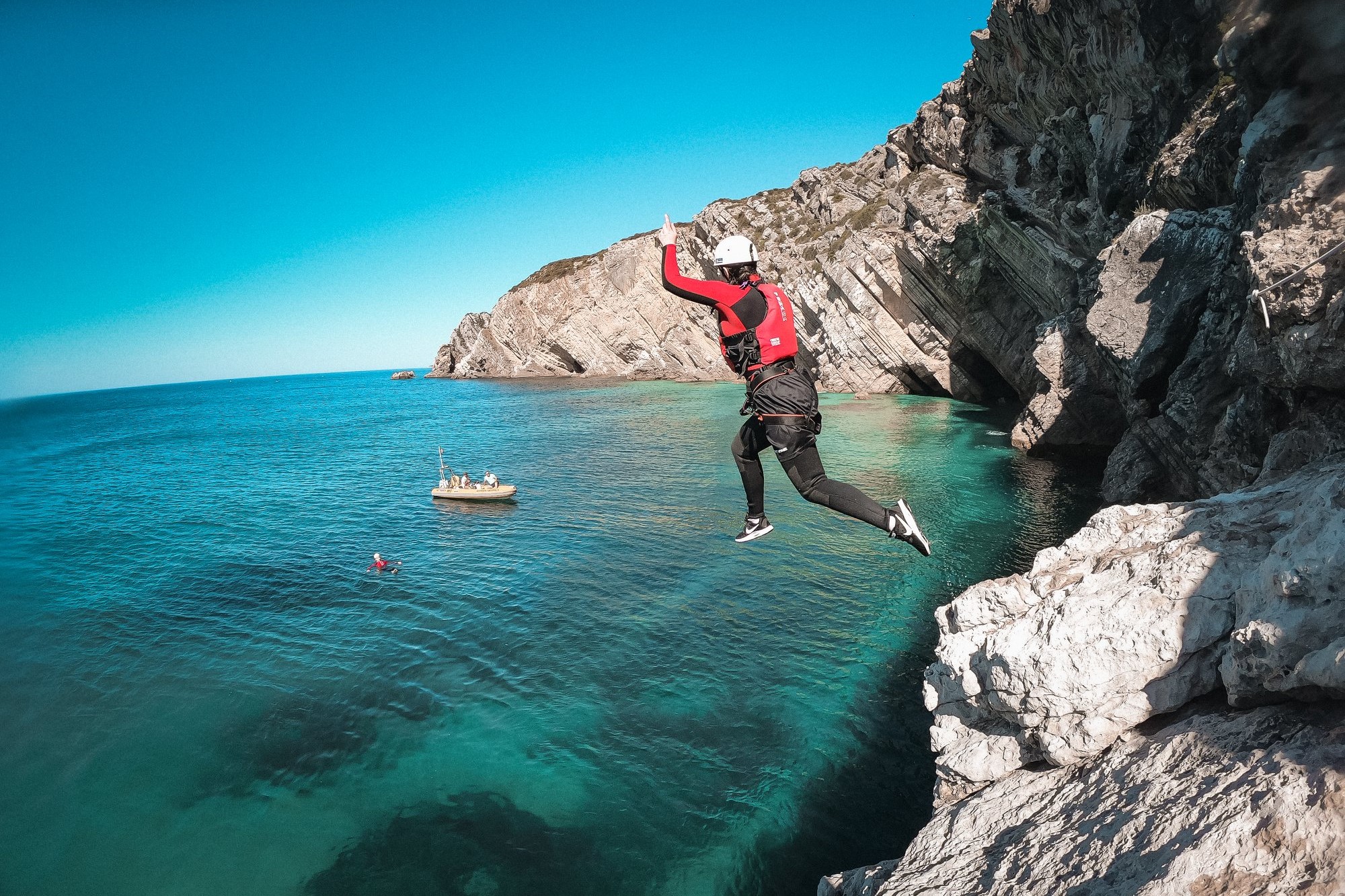 Sesimbra Arrabida Natural Park Half-Day Coasteering Adventure