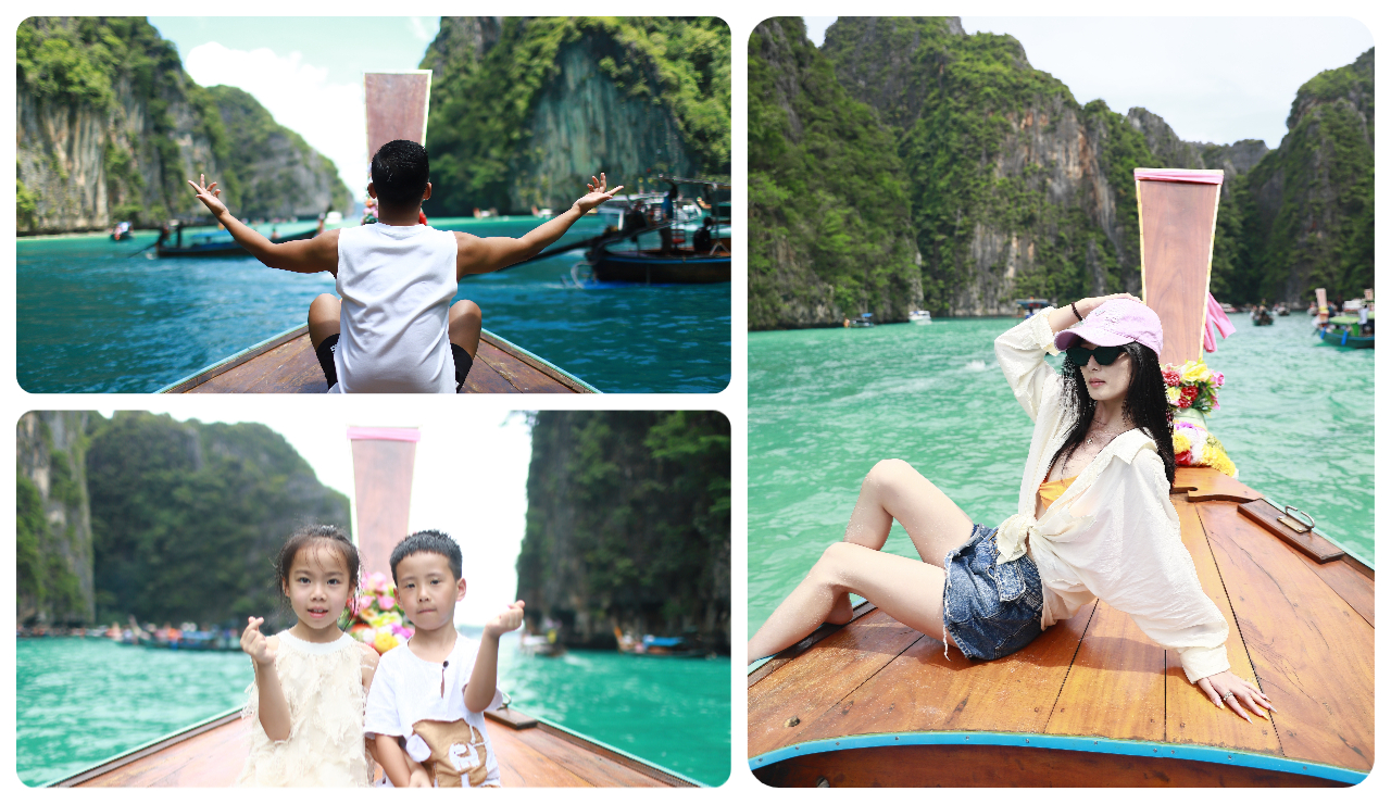 在皮雷瀉湖（Pileh Lagoon）享受一次長尾船體驗，這裡是皮皮島（Phi Phi Islands）的頂級景點，也是安達曼海（Andaman Sea）最具標誌性的地點之一。