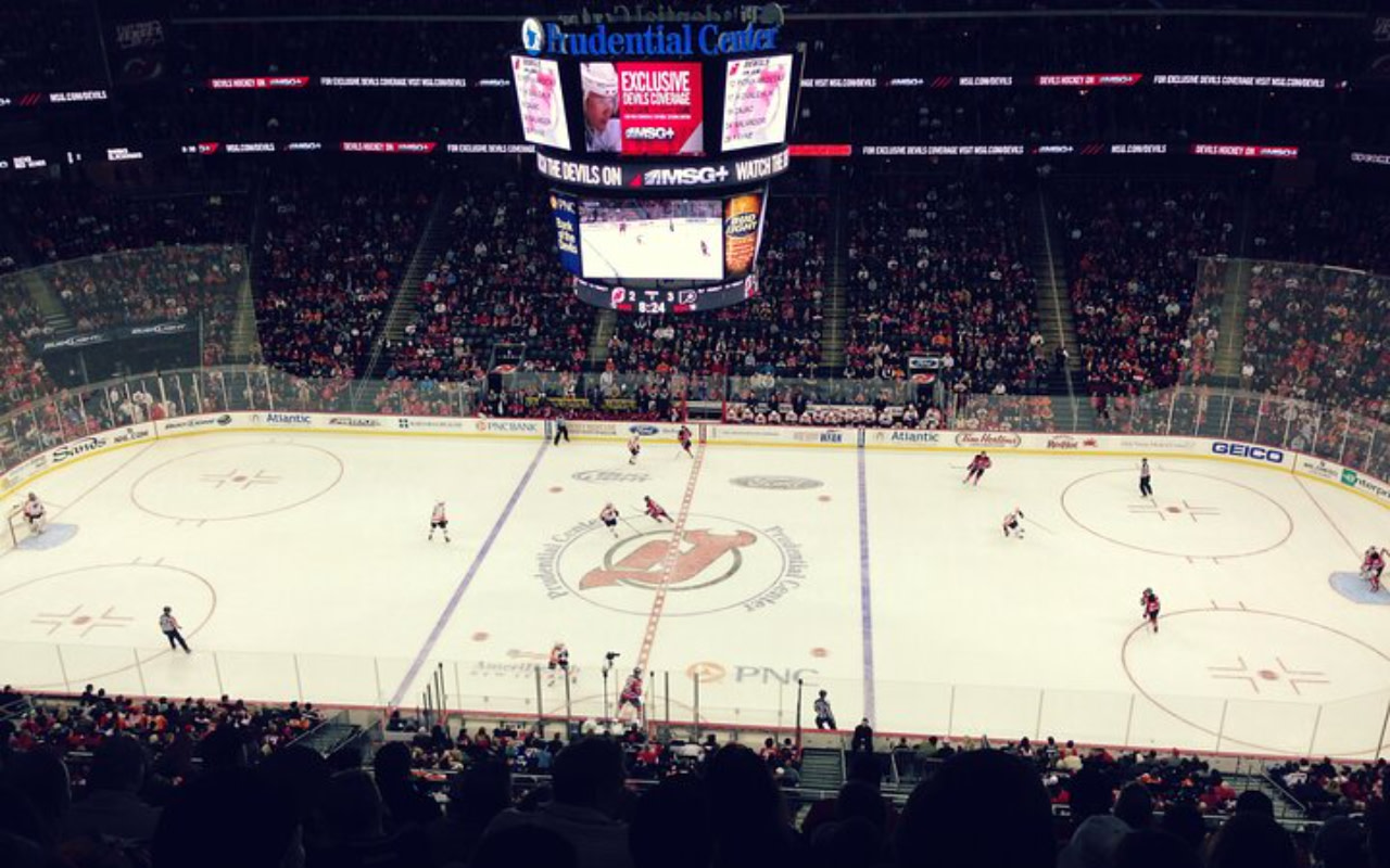 New Jersey Devils Ice Hockey Game at Prudential Center