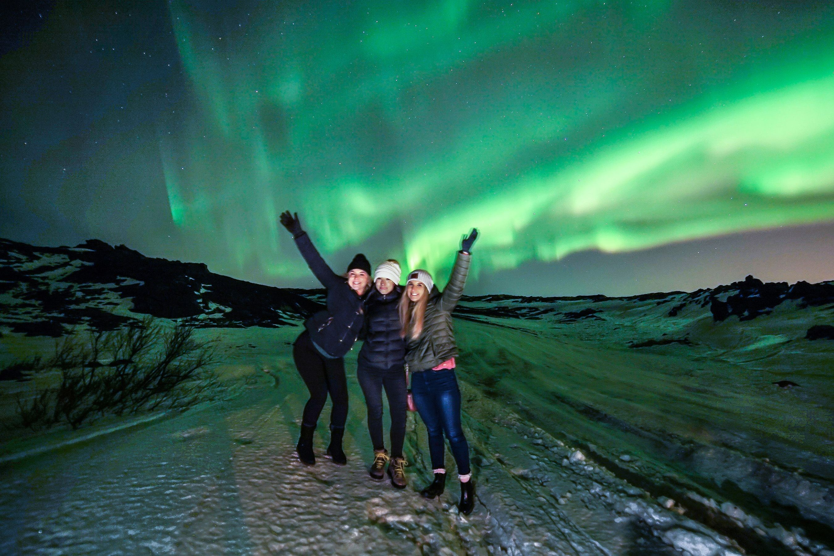 Waterfalls, Glacier Hike, and Northern Lights Tour from Reykjavik