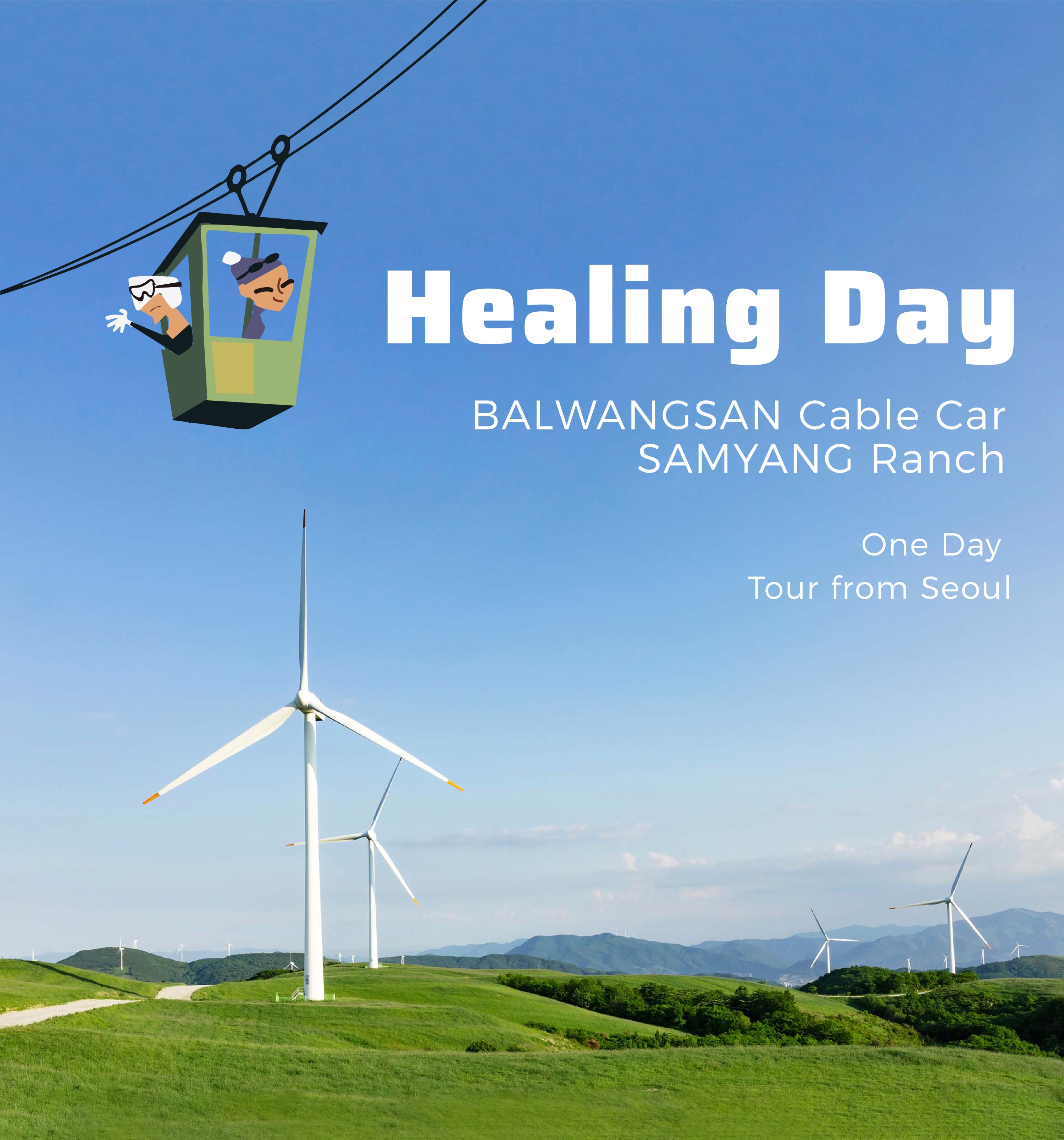 Balwangsan Cable Car & Samyang Ranch One Day Tour from Seoul