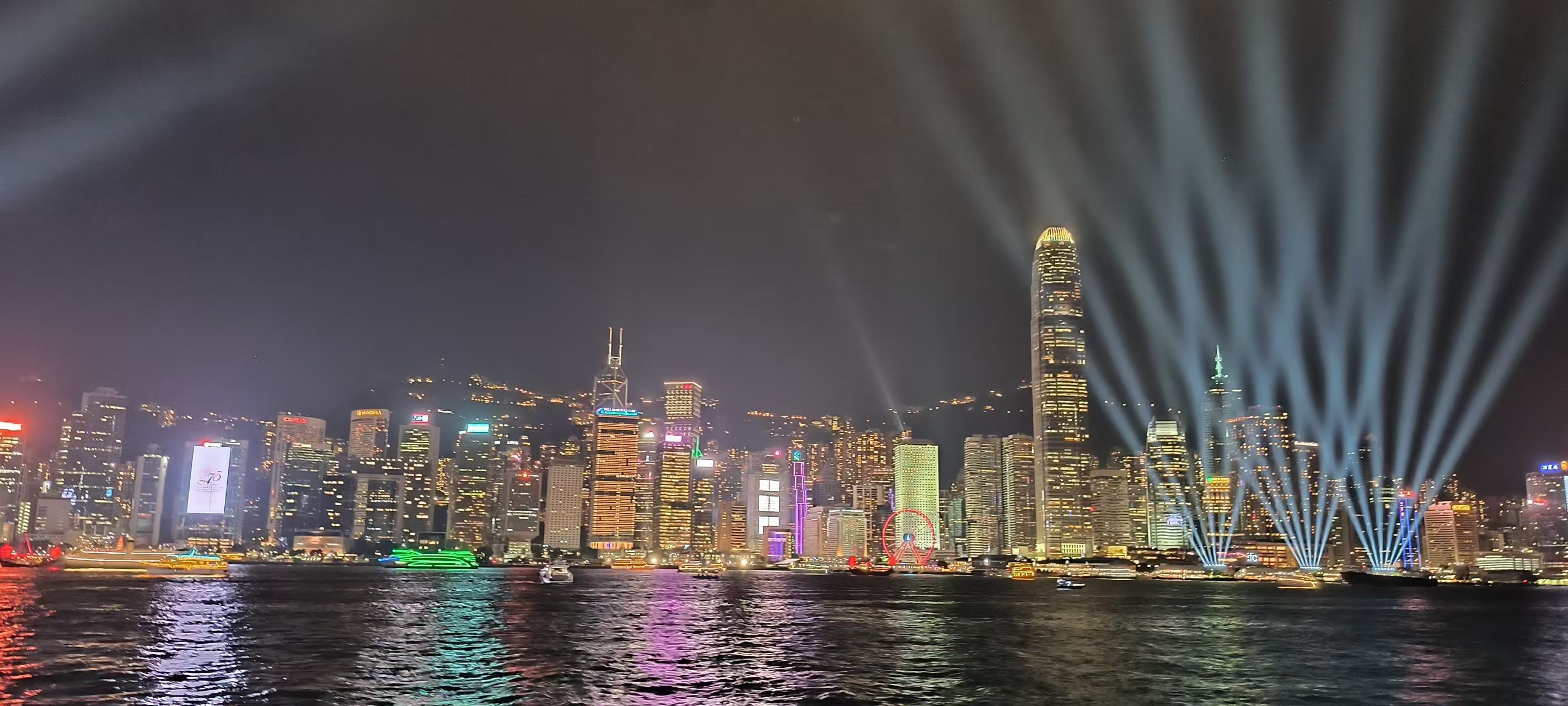 香港瑩之旅-夜遊觀光維多利亞港