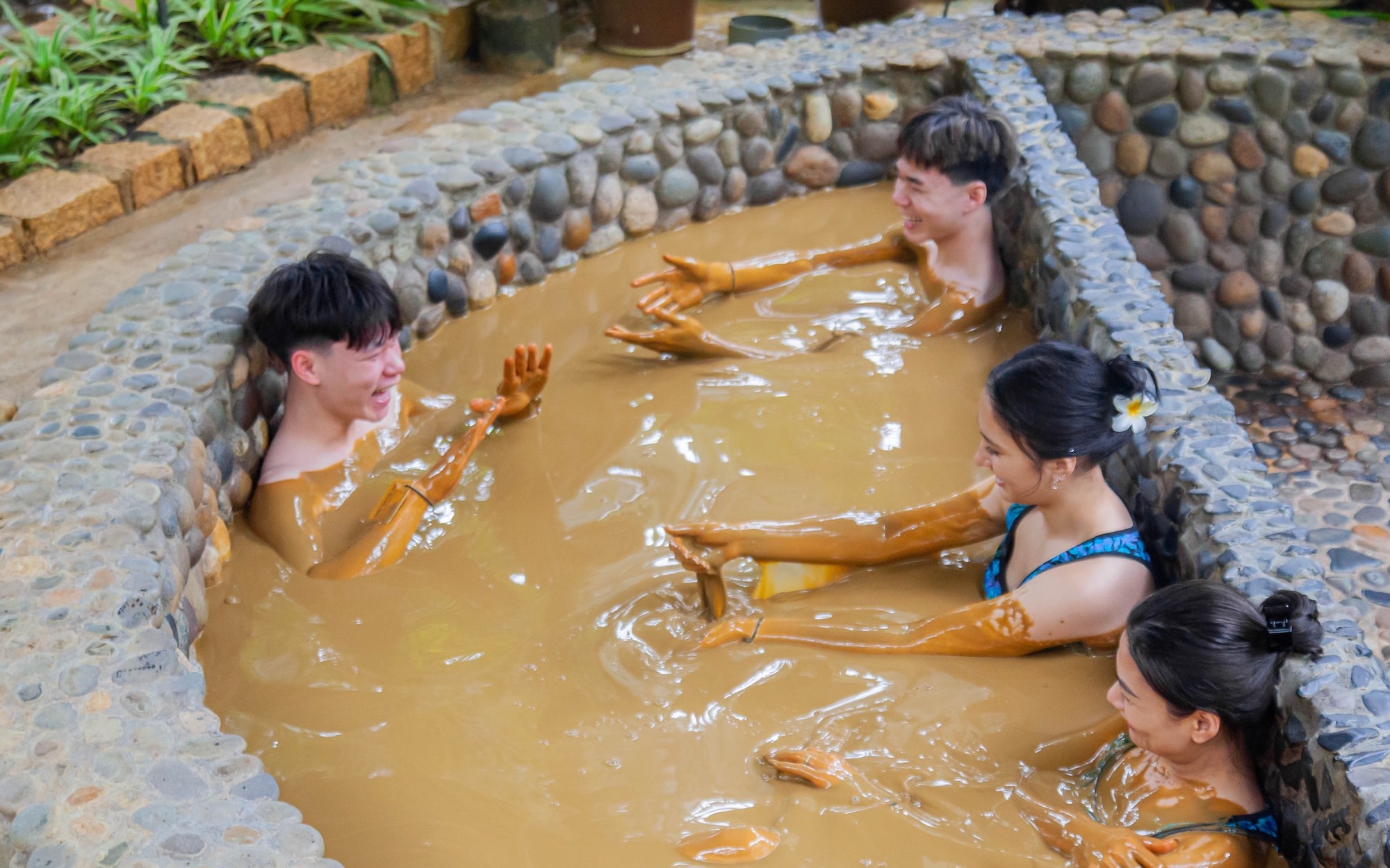 Tram Trung Theme Park: Mud Bath Experience