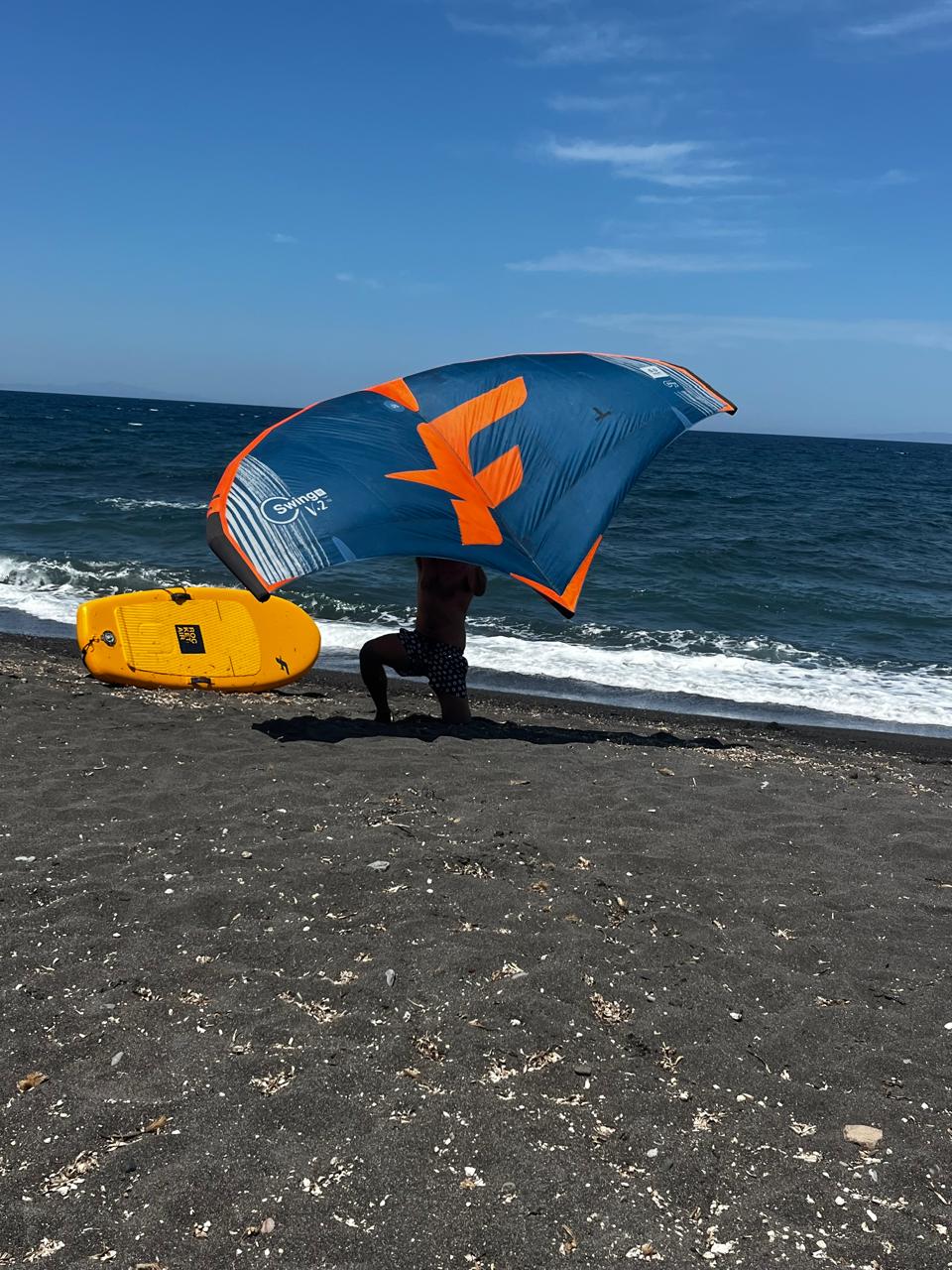 聖托里尼島風箏衝浪或翼板裝備租賃