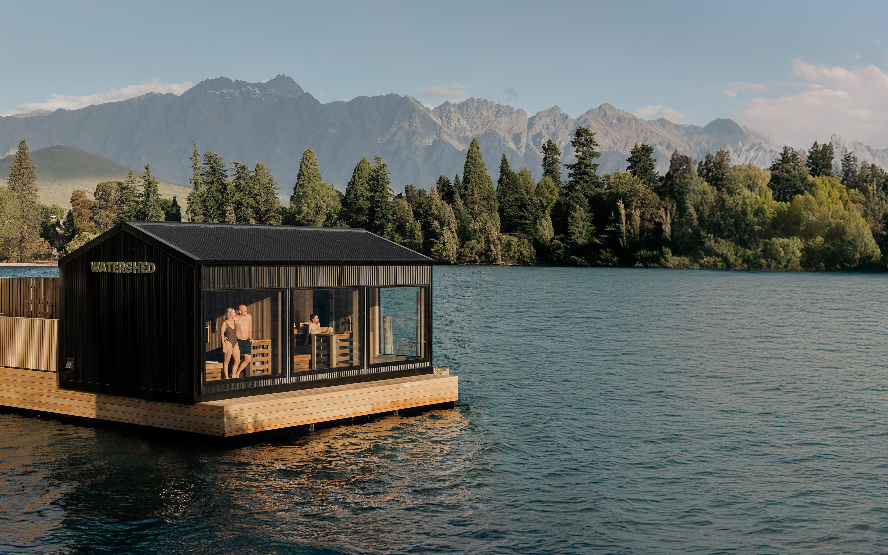 Watershed Floating Sauna Experience on Lake Whakatipu