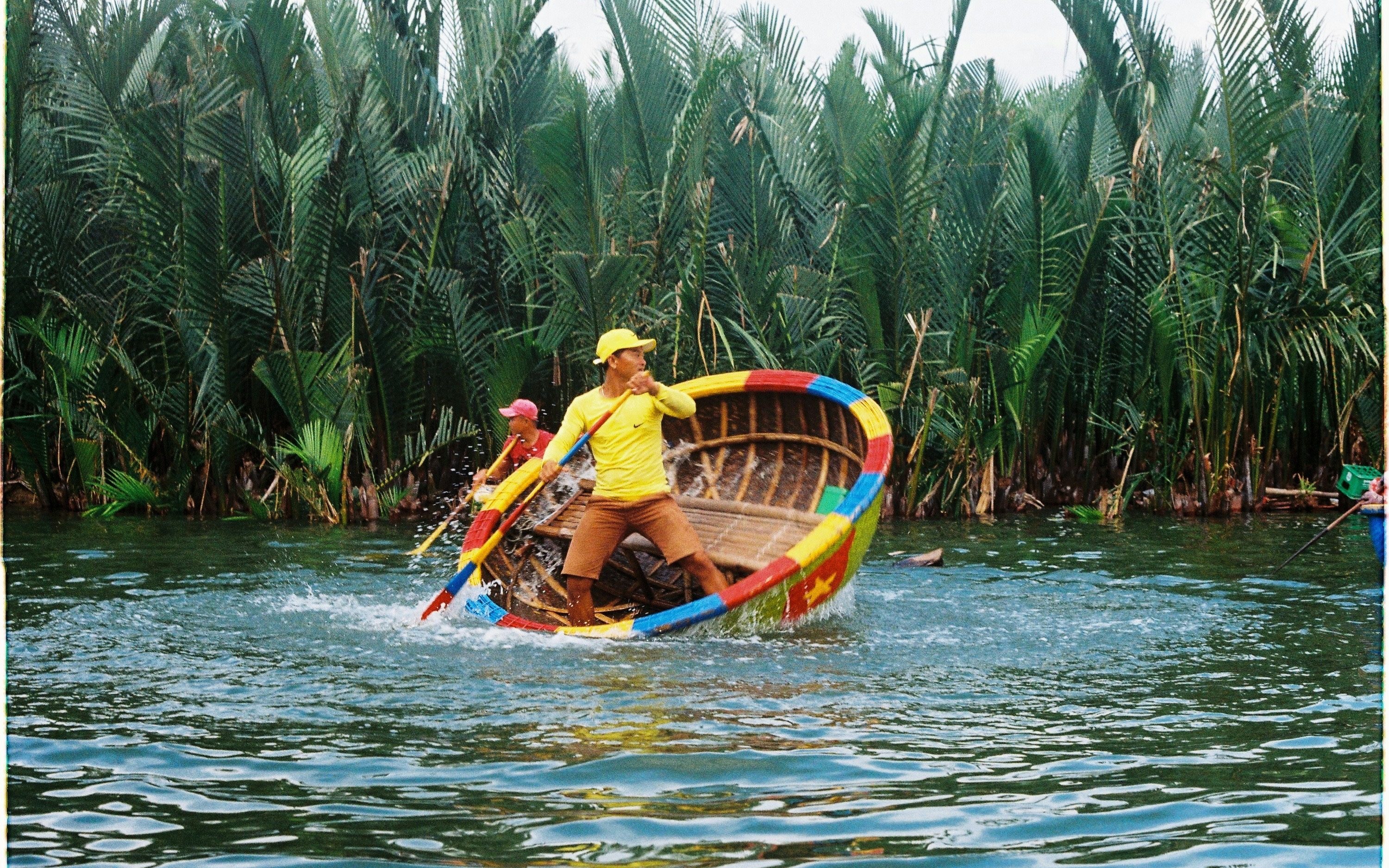 From Da Nang: Coconut Forest & Hoi An Ancient Town Day Tour with Basket Boat Race Optional 