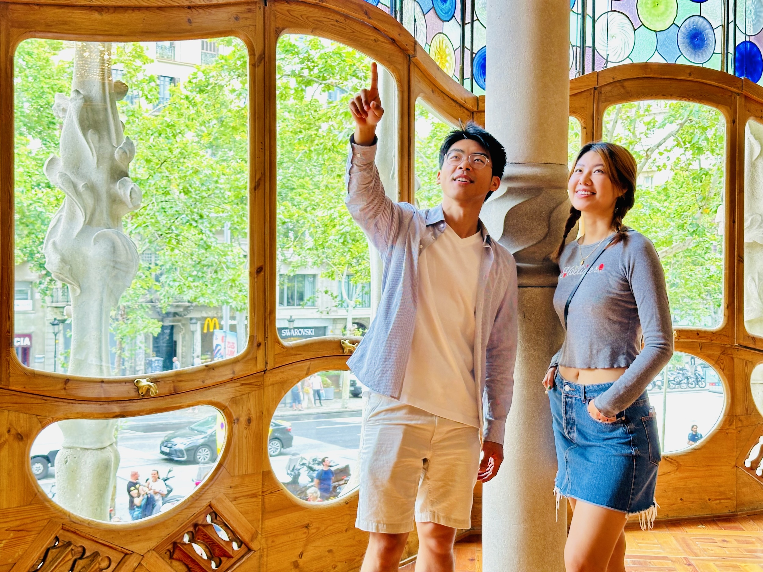 Visitors at the noble floor of Casa Batlló