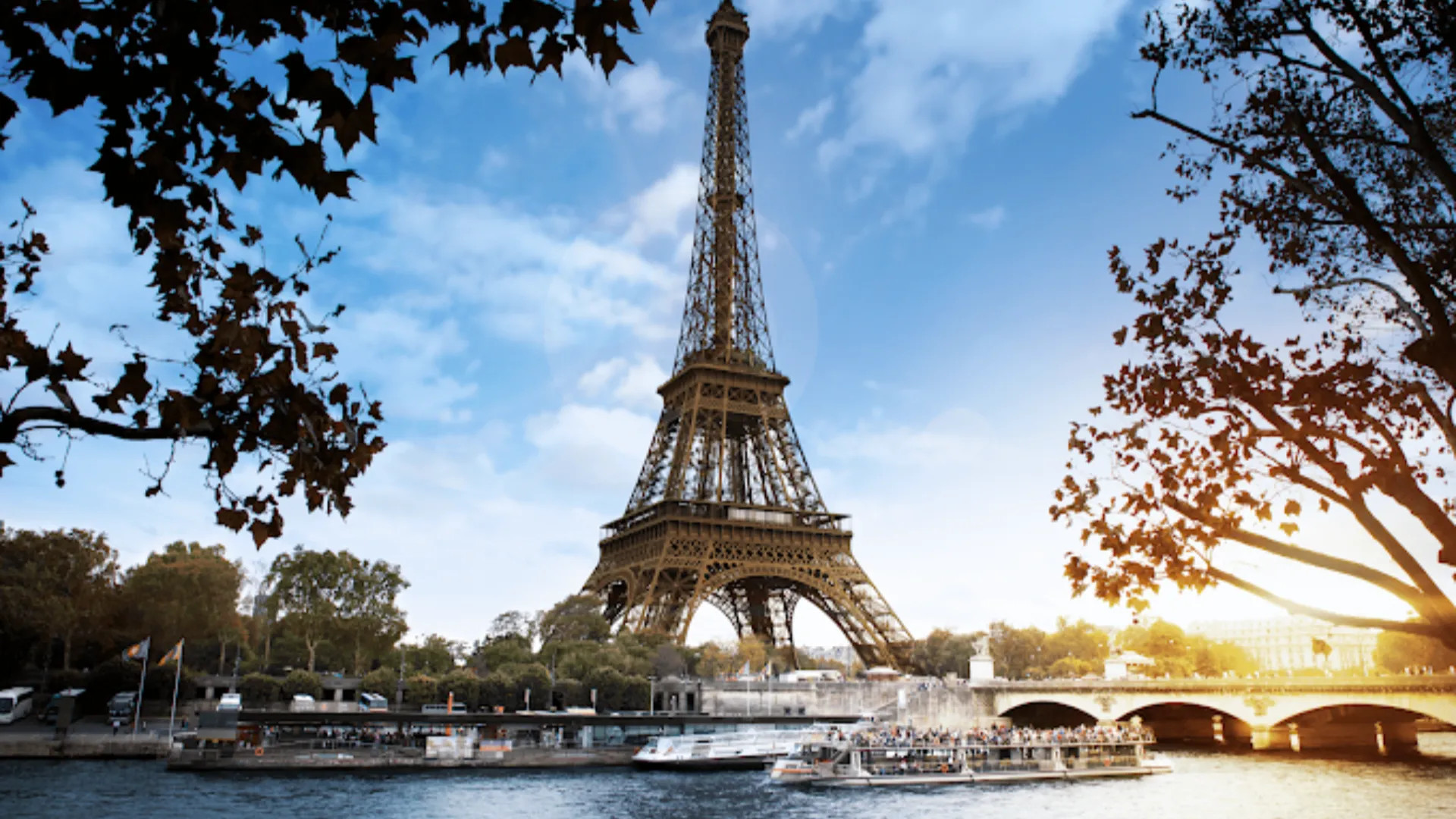 Seine River Sightseeing Cruise near the Eiffel Tower
