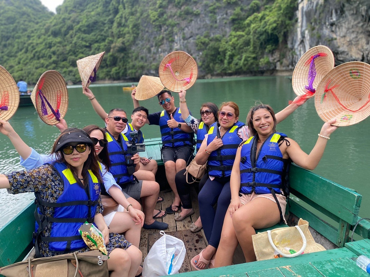 Enjoy kayaking or a bamboo boat experience on the bay