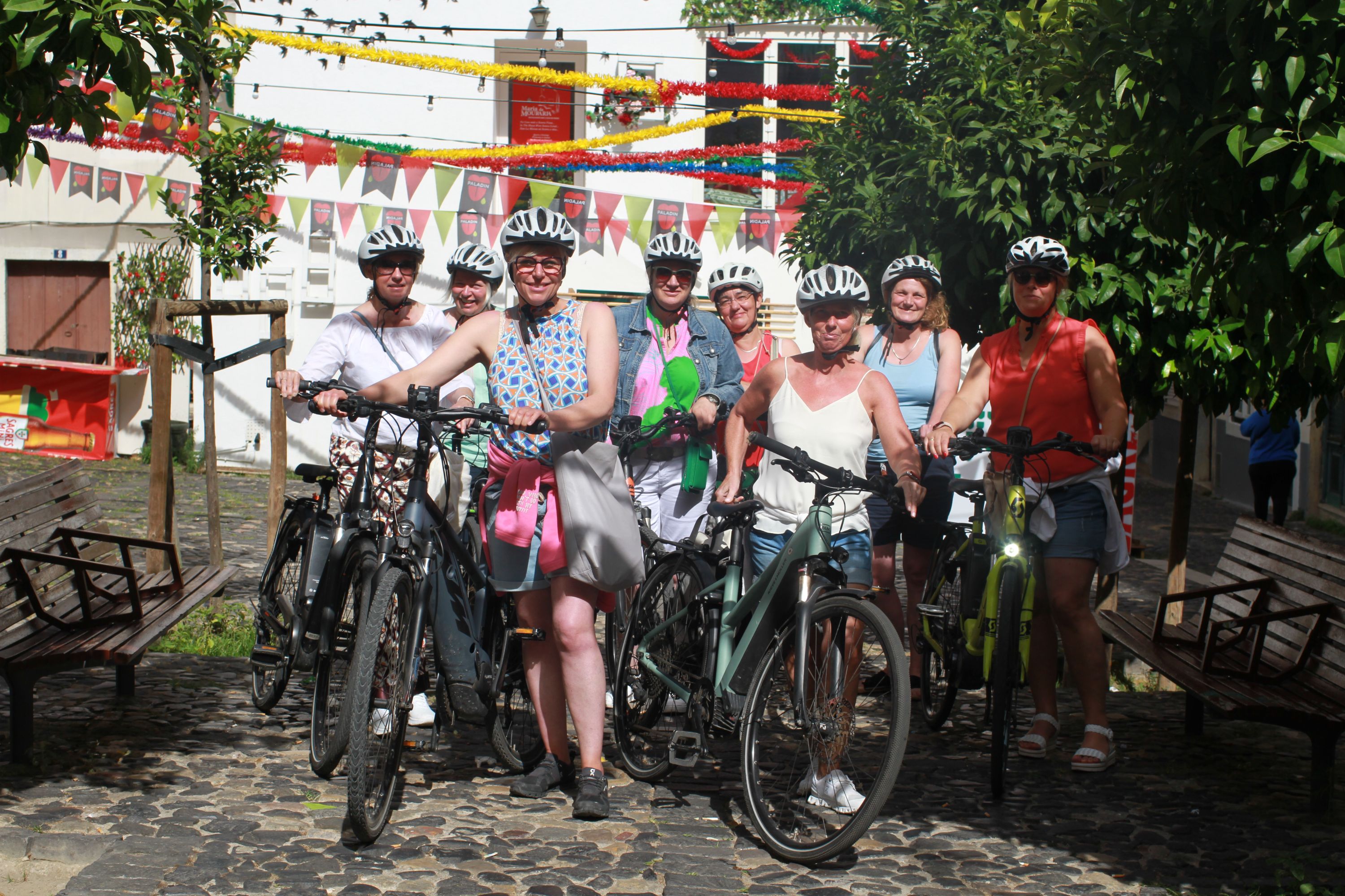 group photo with e-bike