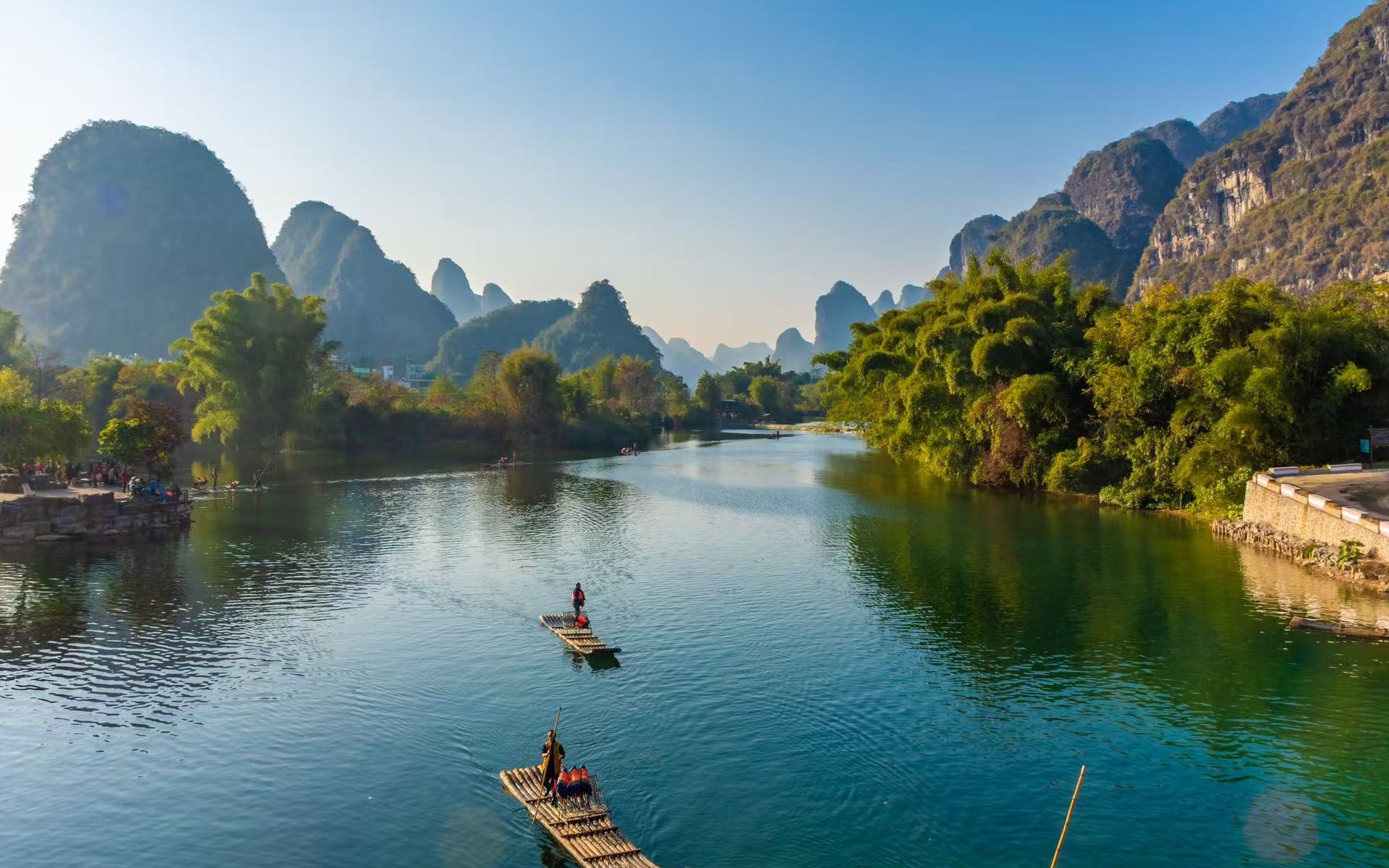 3-Day Tour to the Li River Fishery Fire Secret Realm in Guilin, Guangxi (Yulong River Authentic Bamboo Rafting)