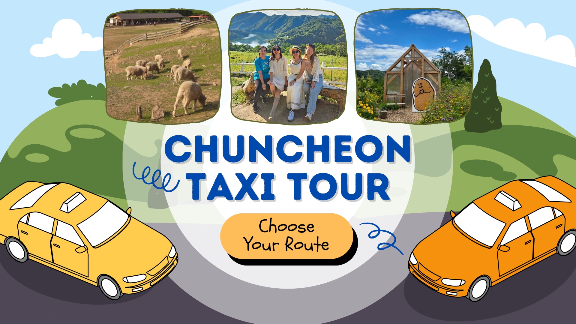 Gangwon Chuncheon 3-Hour Taxi Tour
