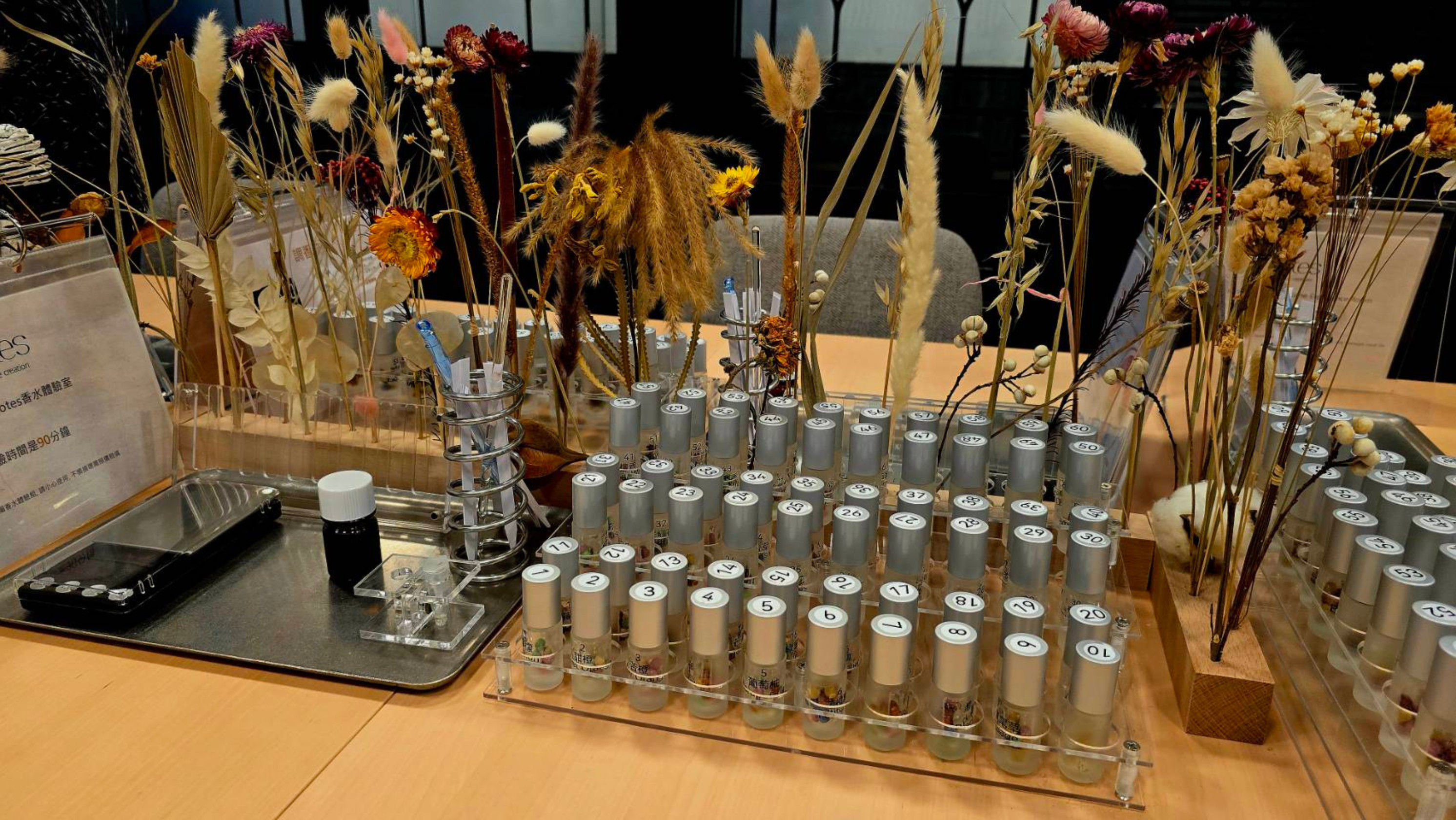 Yilan: Notes fragrance perfume creation / scented wax blocks / aromatherapy sniffing bottle DIY experience