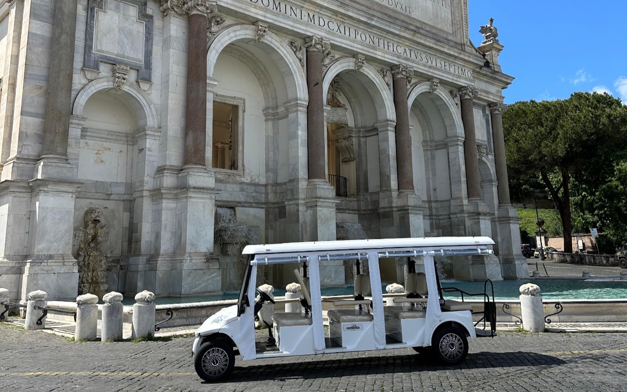 Rome half-day golf cart and sightseeing tour