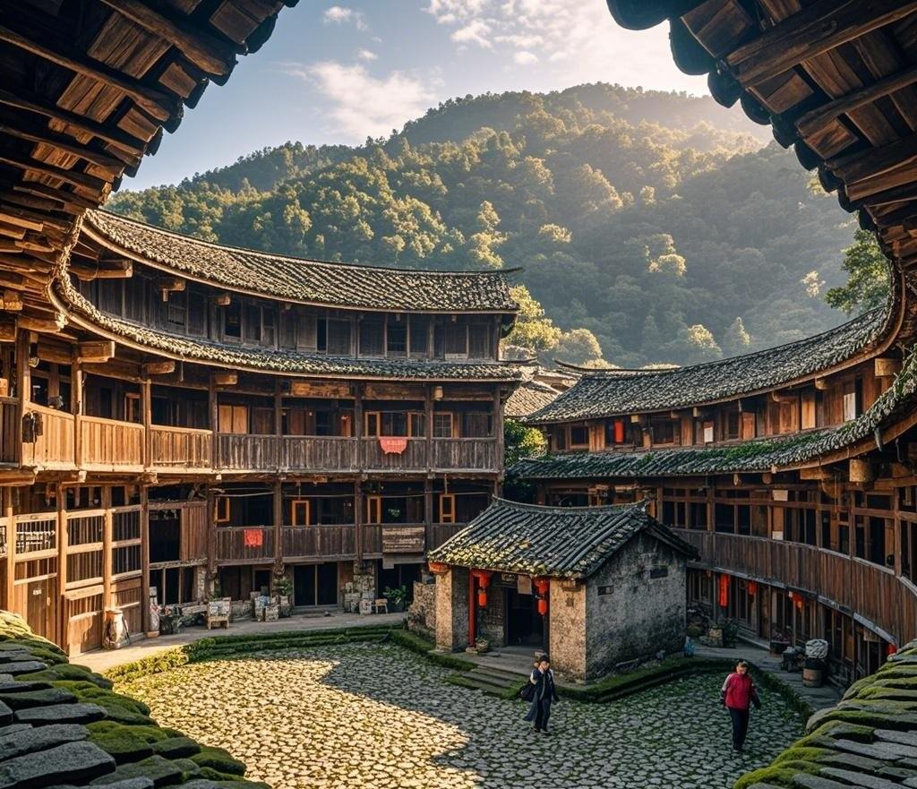 和貴樓是位於福建南靖雲水謠的一座建於清代雍正十年的方形土樓,以其在沼澤地上屹立不倒的奇特建築技藝和高達五層的獨特構造而聞名,是福建土樓中建築技藝精湛且富有傳奇色彩的代表。 和貴樓是位於福建南靖雲水謠的一座建於清代雍正十年的方形土樓,以其在沼澤地上屹立不倒的奇特建築技藝和高達五層的獨特構造而聞名,是福建土樓中建築技藝精湛且富有傳奇色彩的代表。