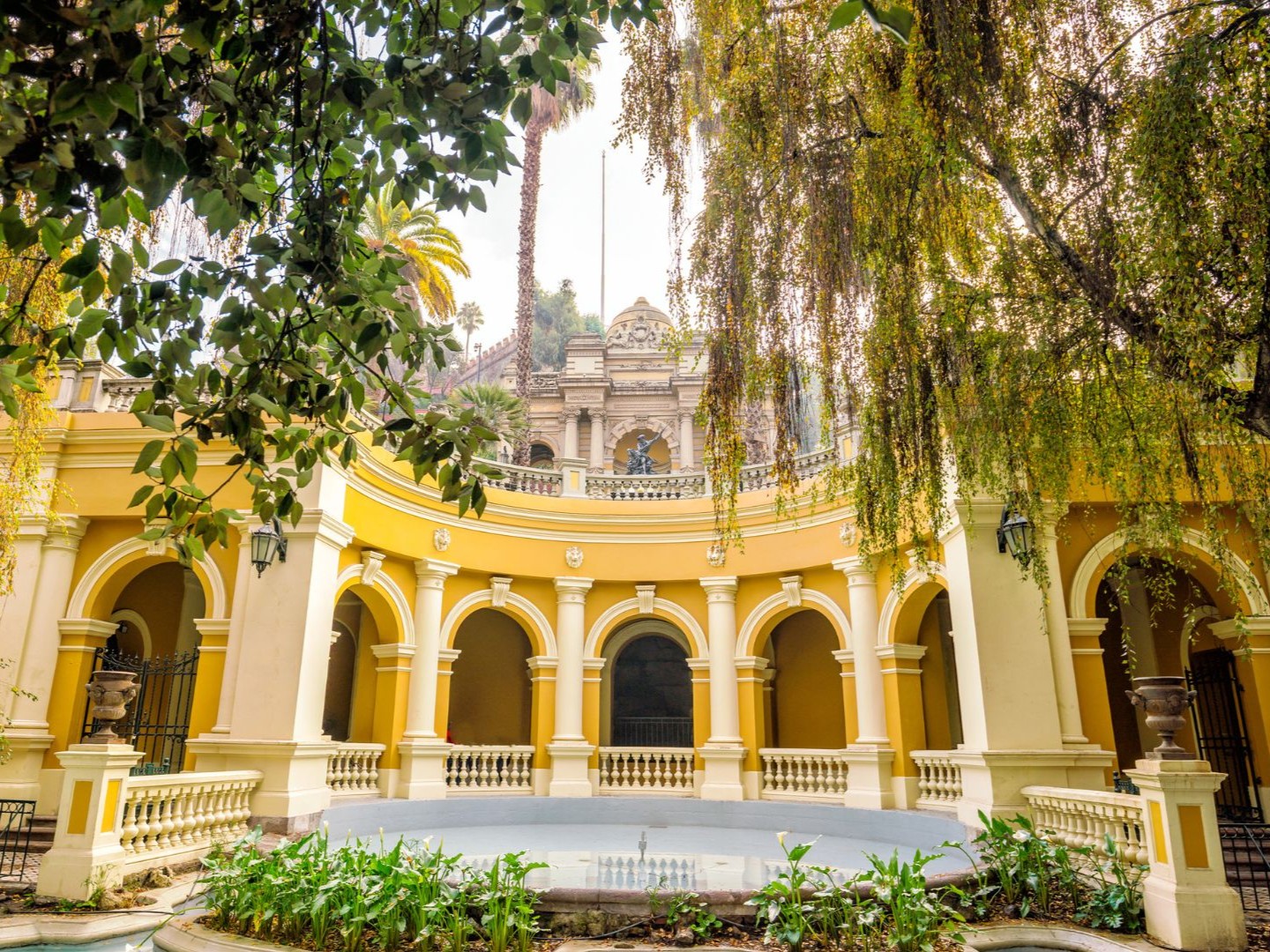 Climb Cerro Santa Lucia for panoramic city views and beautiful historic stone terraces