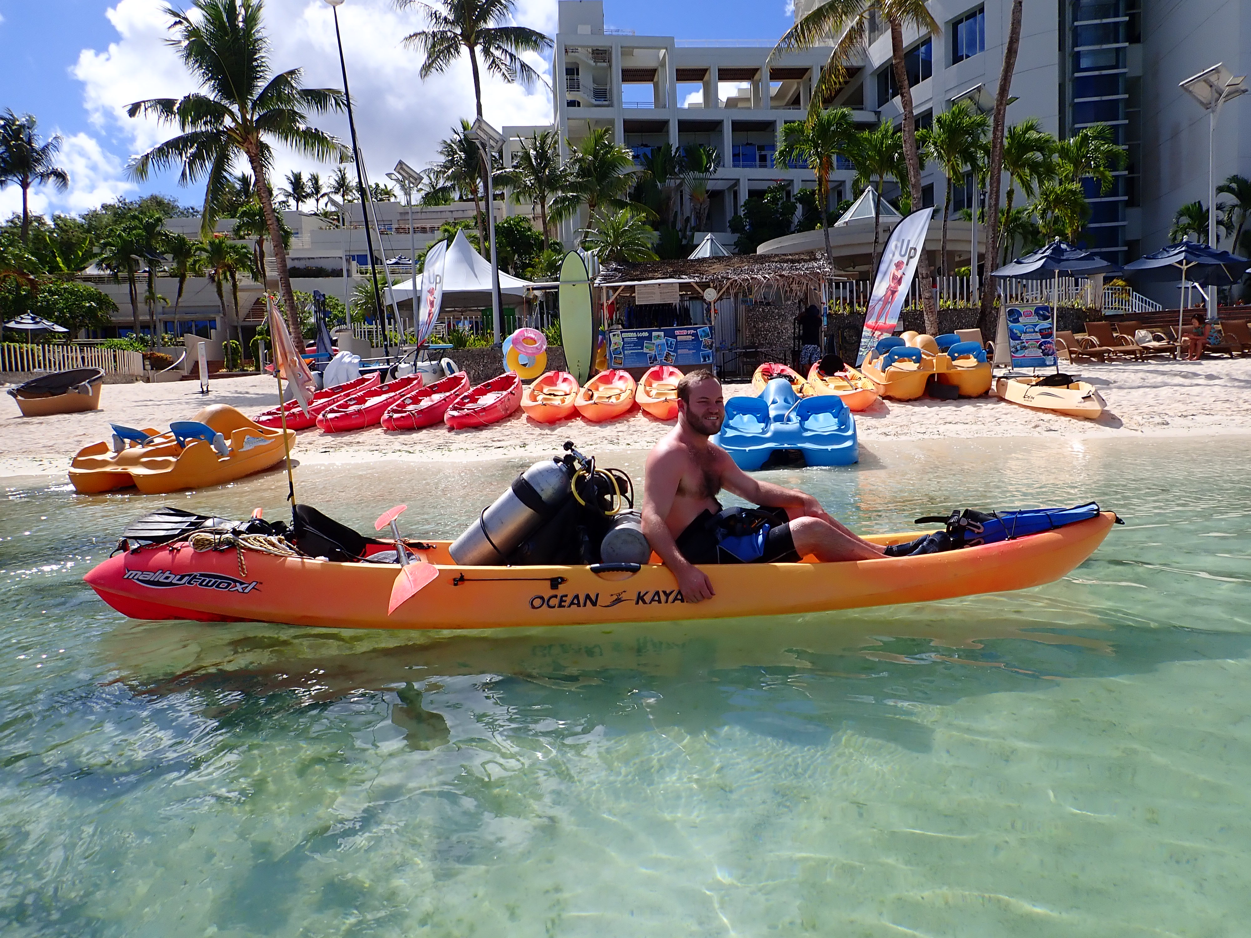 Kayak and Dive from Westin Resort Guam with PADI 5 Star Dive Resort