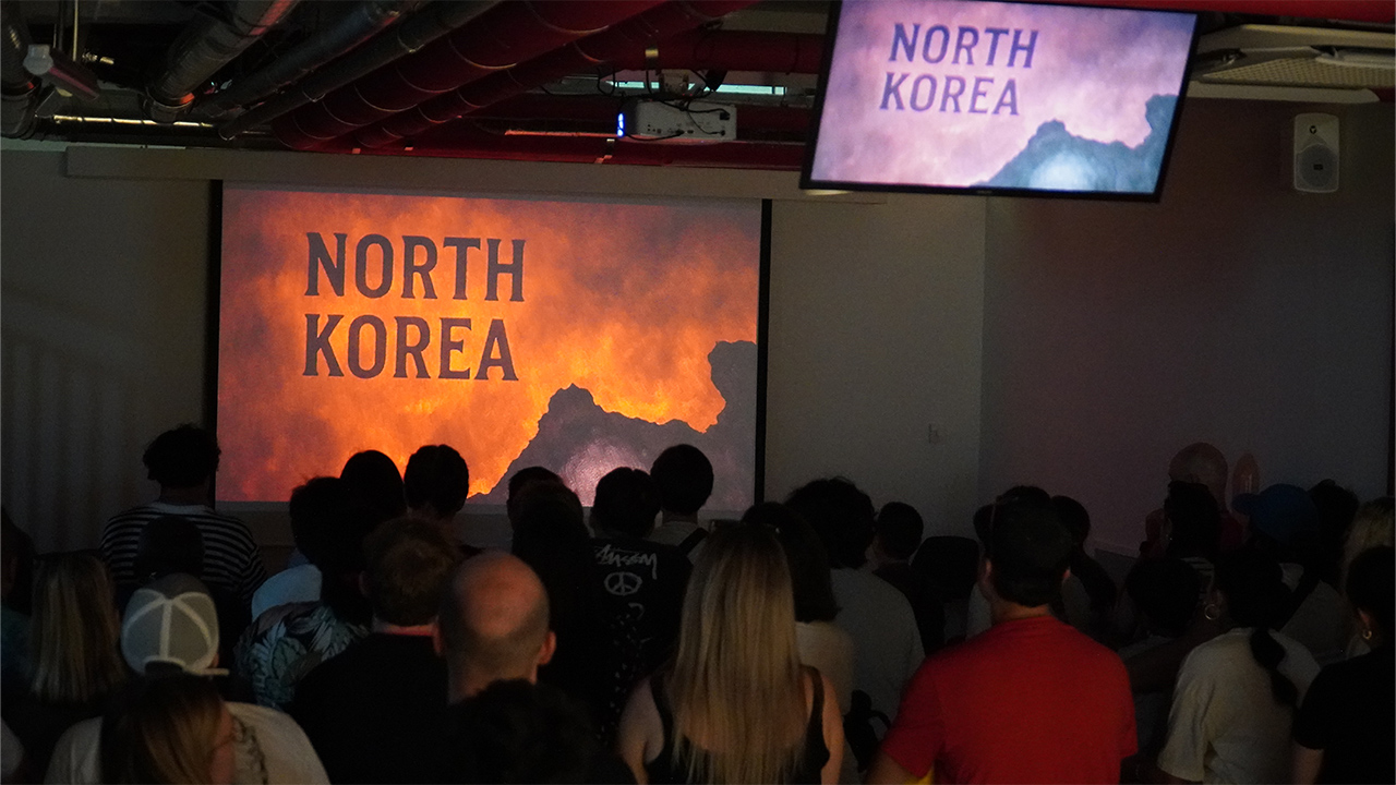 Watching video about REAL North Korea at North Korea Experience Hal