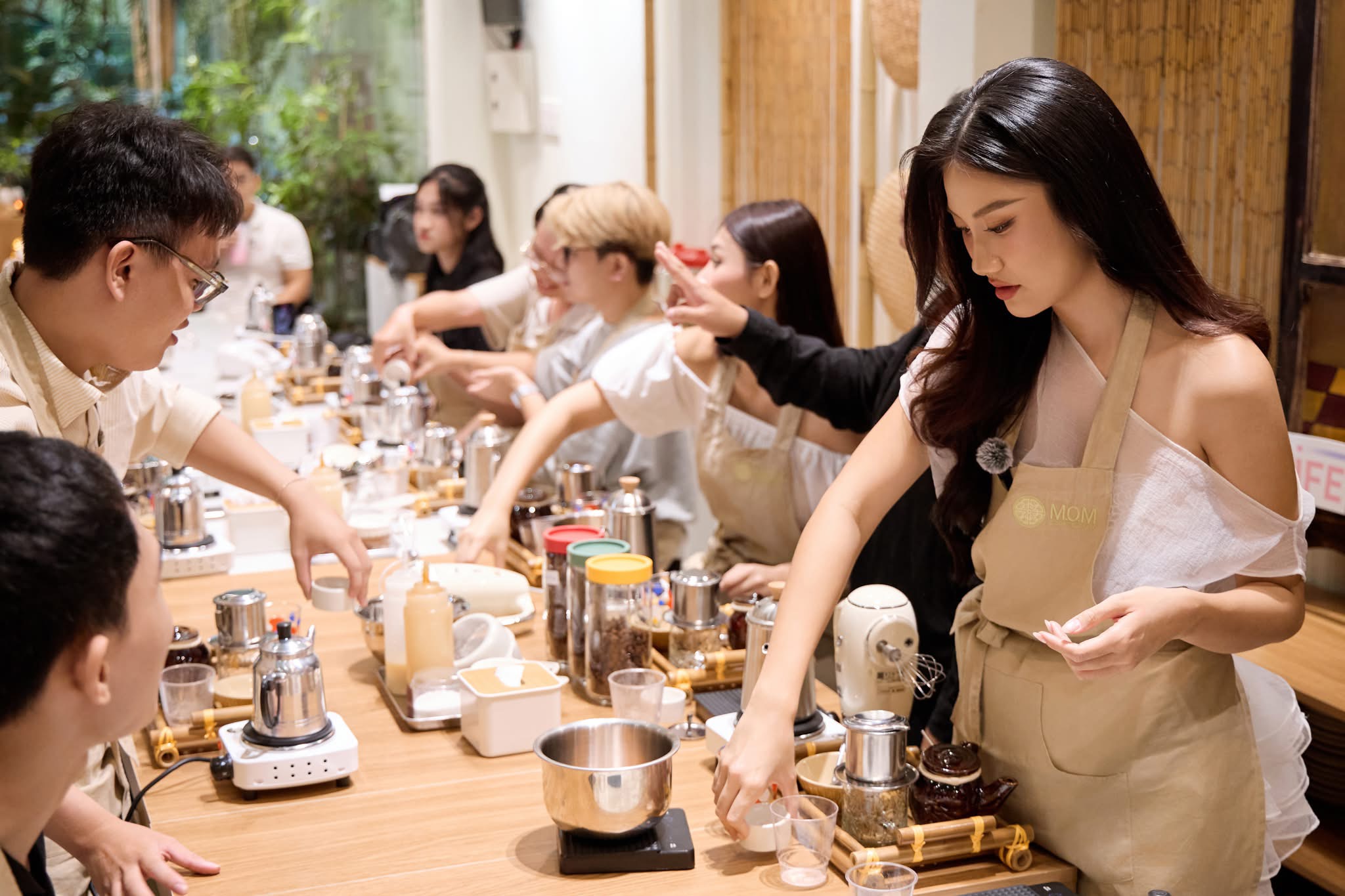 A cozy workshop filled with laughter, aroma, and creativity