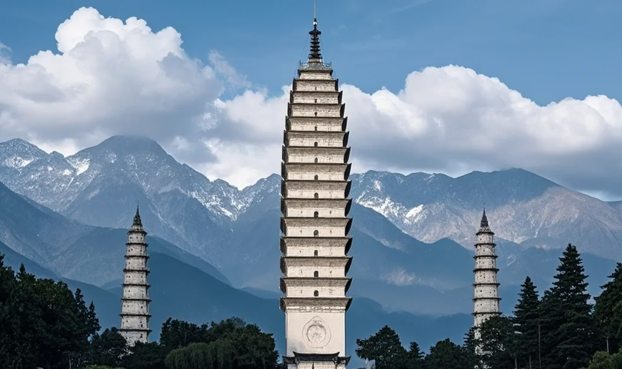 Chongsheng Temple Three Pagodas