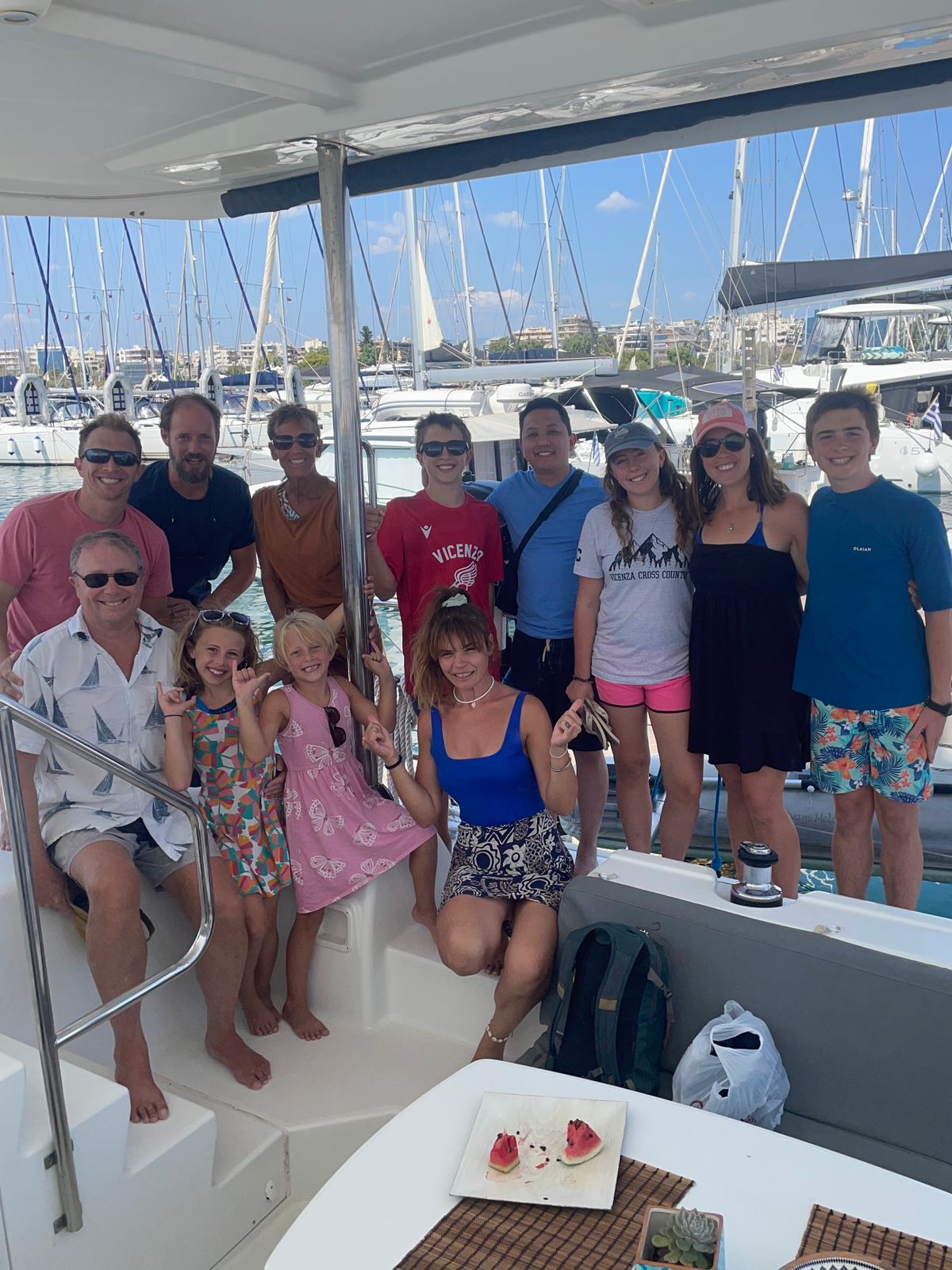 Athens Riviera Catamaran Tour with Fresh Meal and Drinks