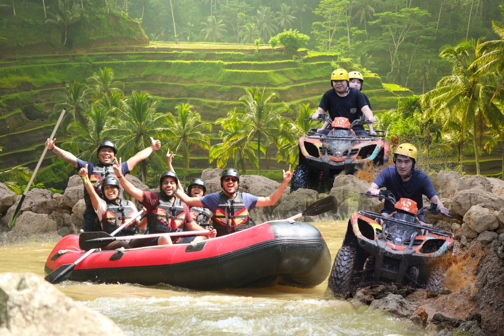 Combo ATV and Ayung River Rafting with Lunch