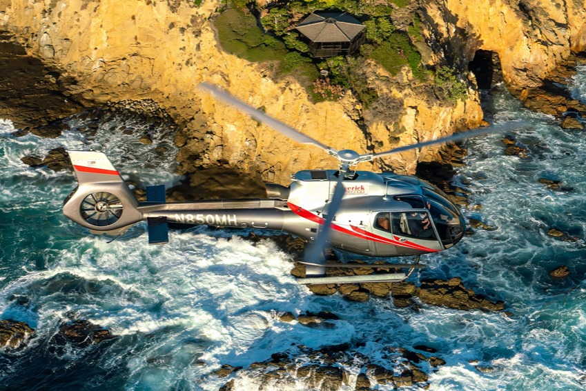 Discover the beauty of California’s coastline from the comfort of a helicopter