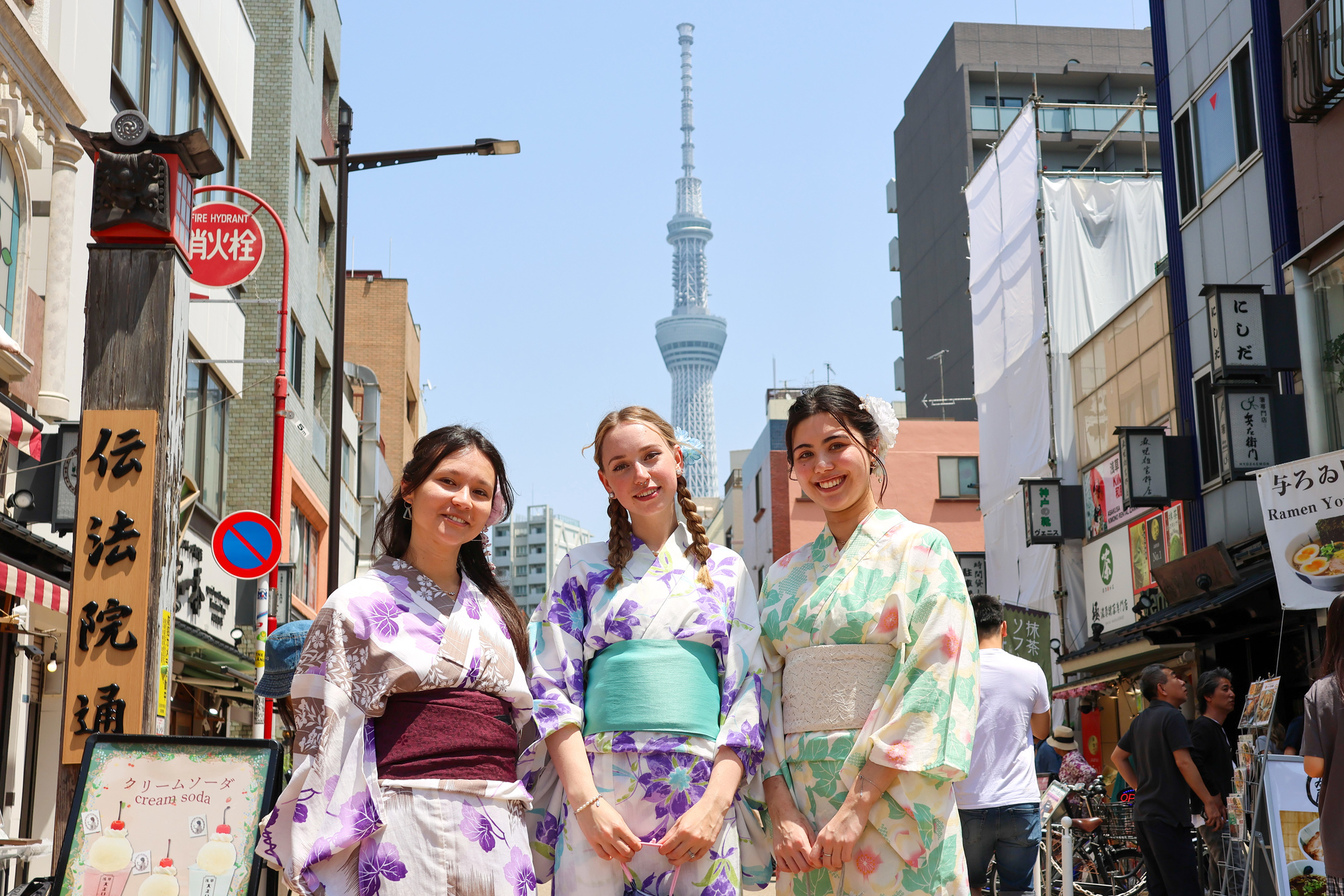 Explore Asakusa Traditions and Food in a Kimono