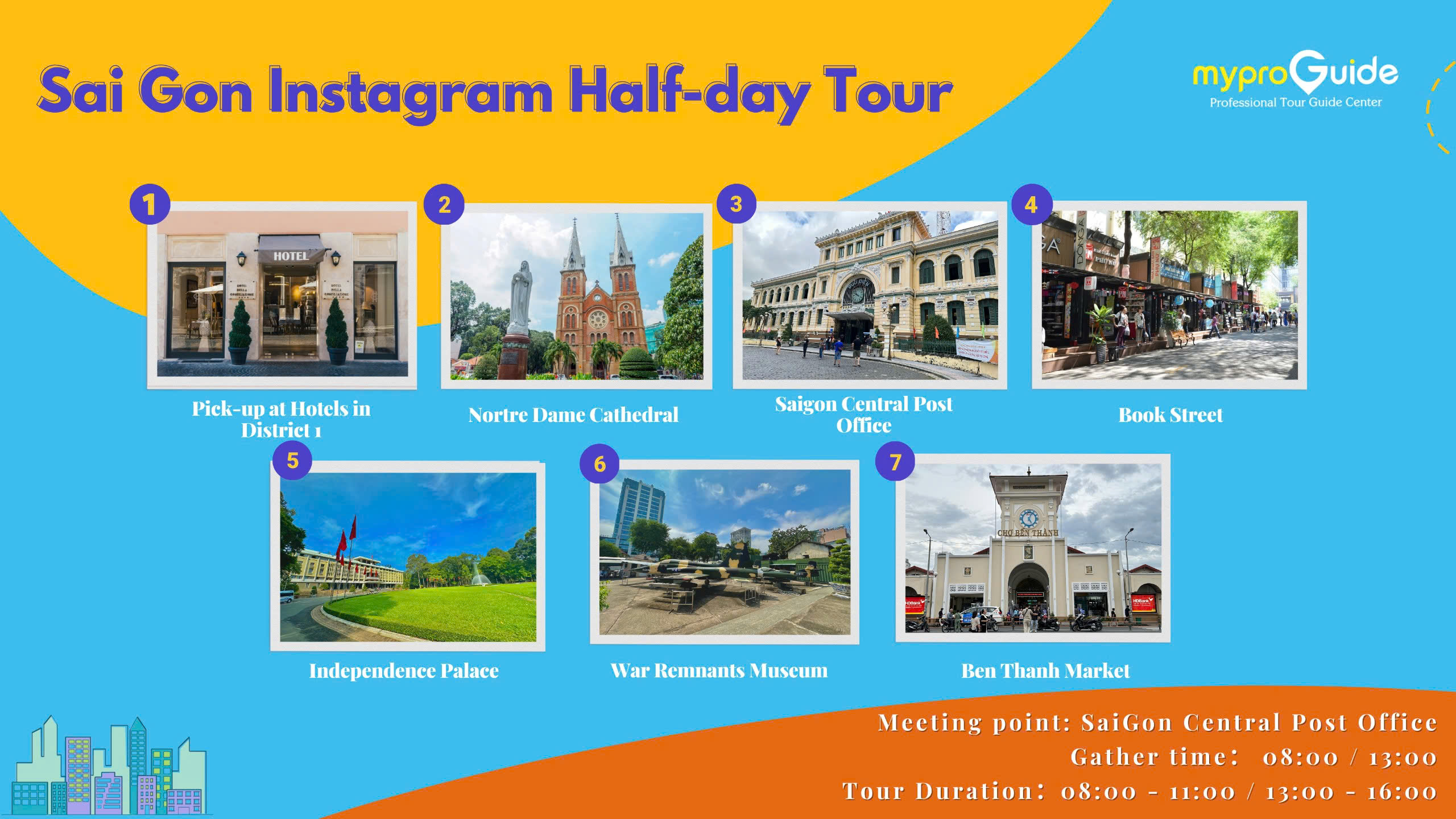 Sai Gon Instagram Half-day Tour with Iconic of Ho Chi Minh City