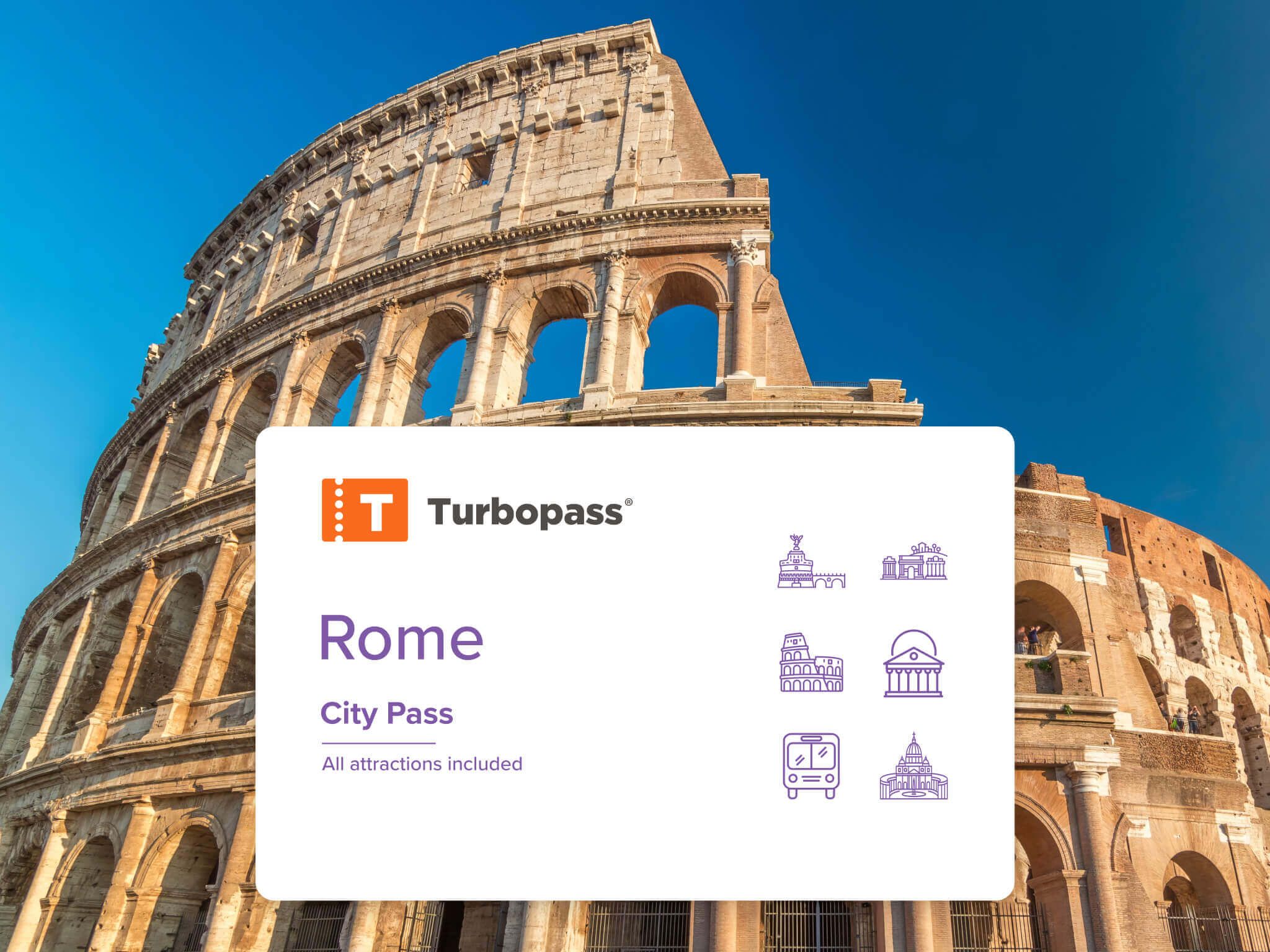 Rome city pass with optional Vatican Museum and Colosseum ticket