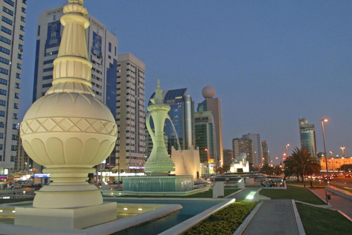 sculptures along corniche road