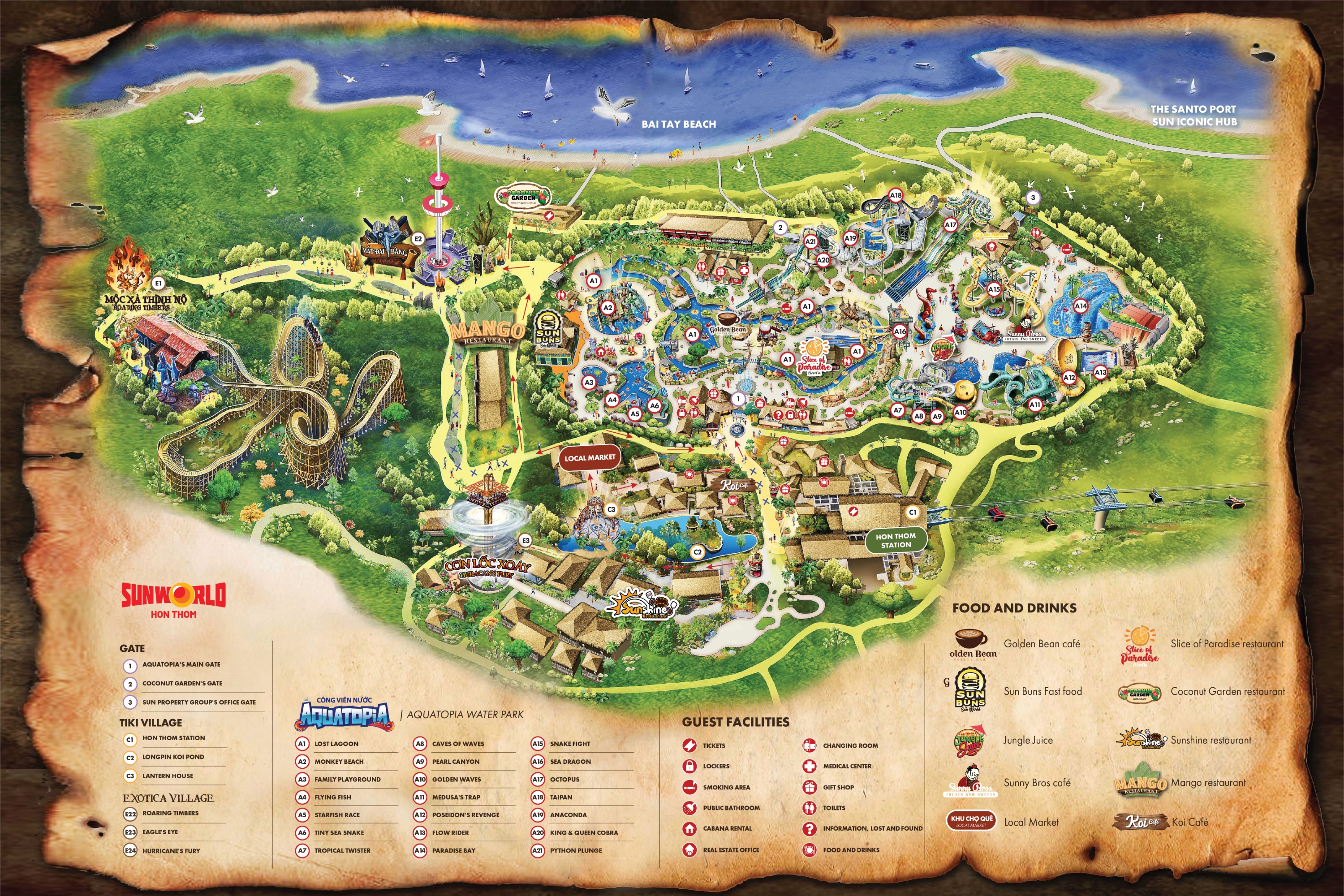 Sun World Hon Thom map