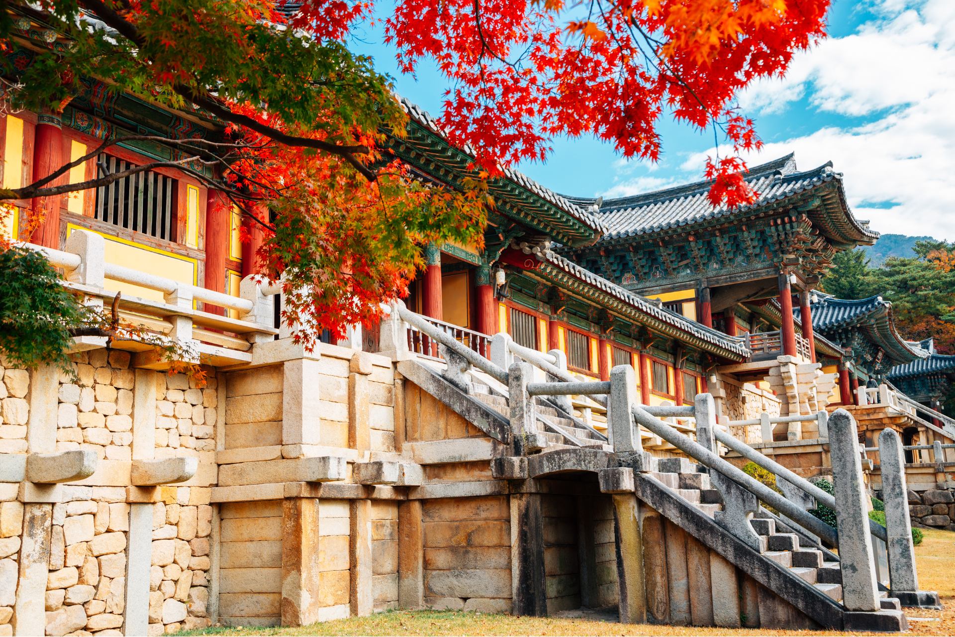 這座神聖的寺廟被寧靜的山脈環繞，提供一處靜謐的休憩之所，遊客可以在此欣賞其精緻的設計，從多寶塔和釋迦塔，到雄偉的主殿和色彩繽紛的蓮花燈，無不令人讚嘆。
