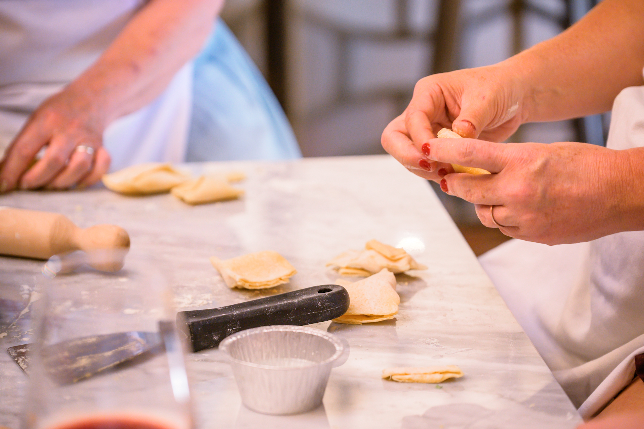 Italian five-course cooking class with unlimited wine in Florence