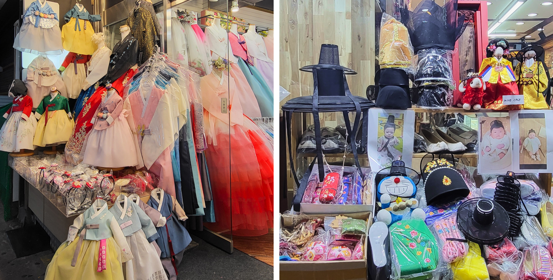 您還可以在市場攤位上找到傳統服裝和配飾。