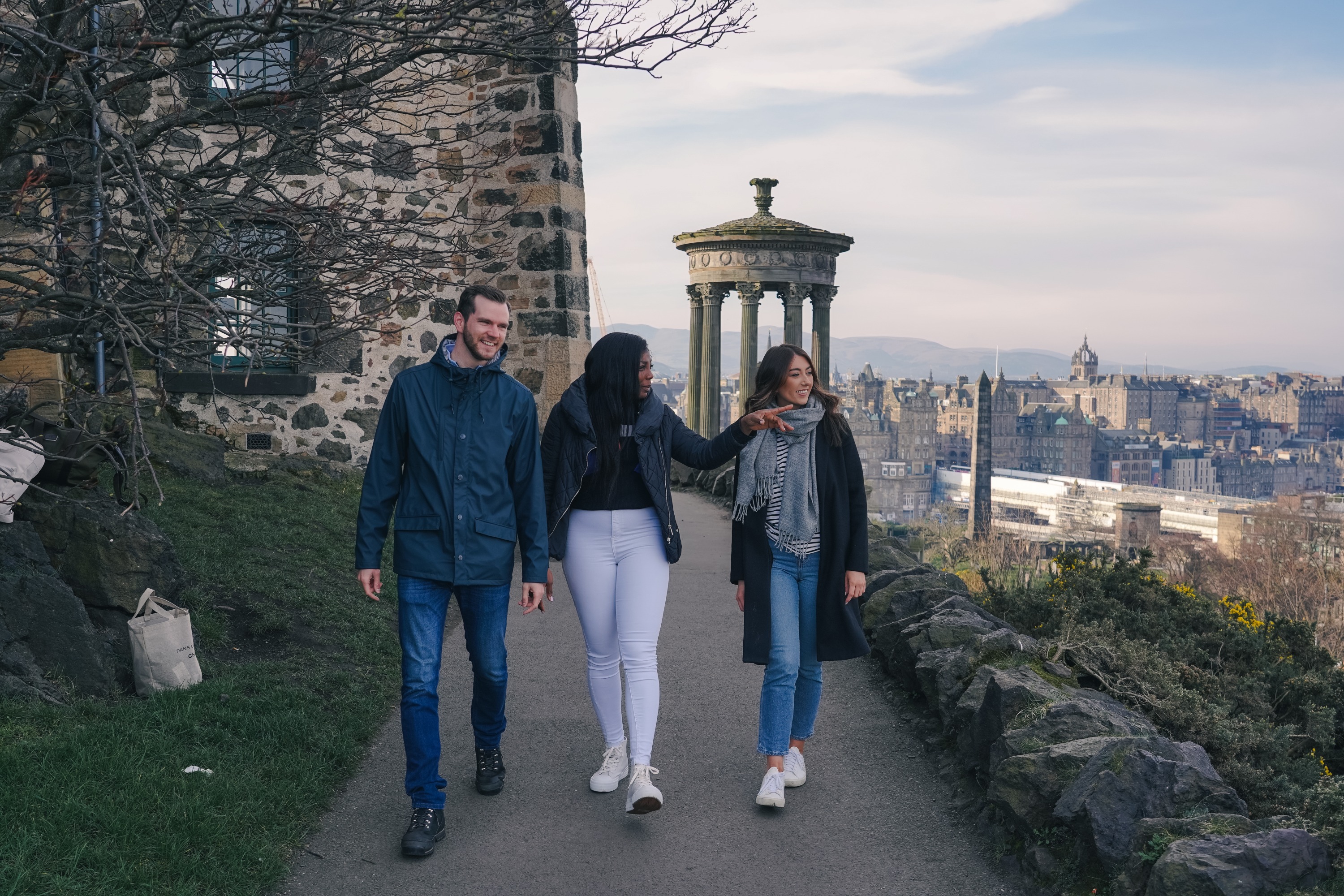 Tourists enjoying view