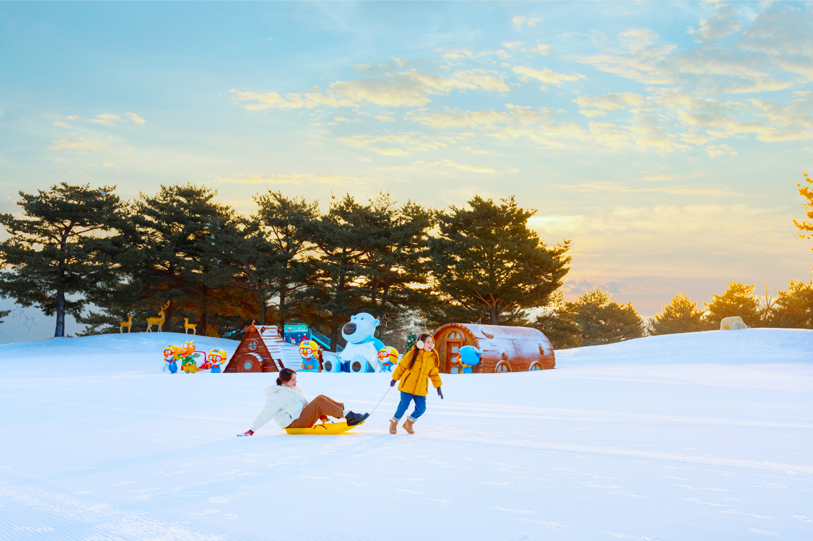 在Snowyland暢玩雪地雪橇